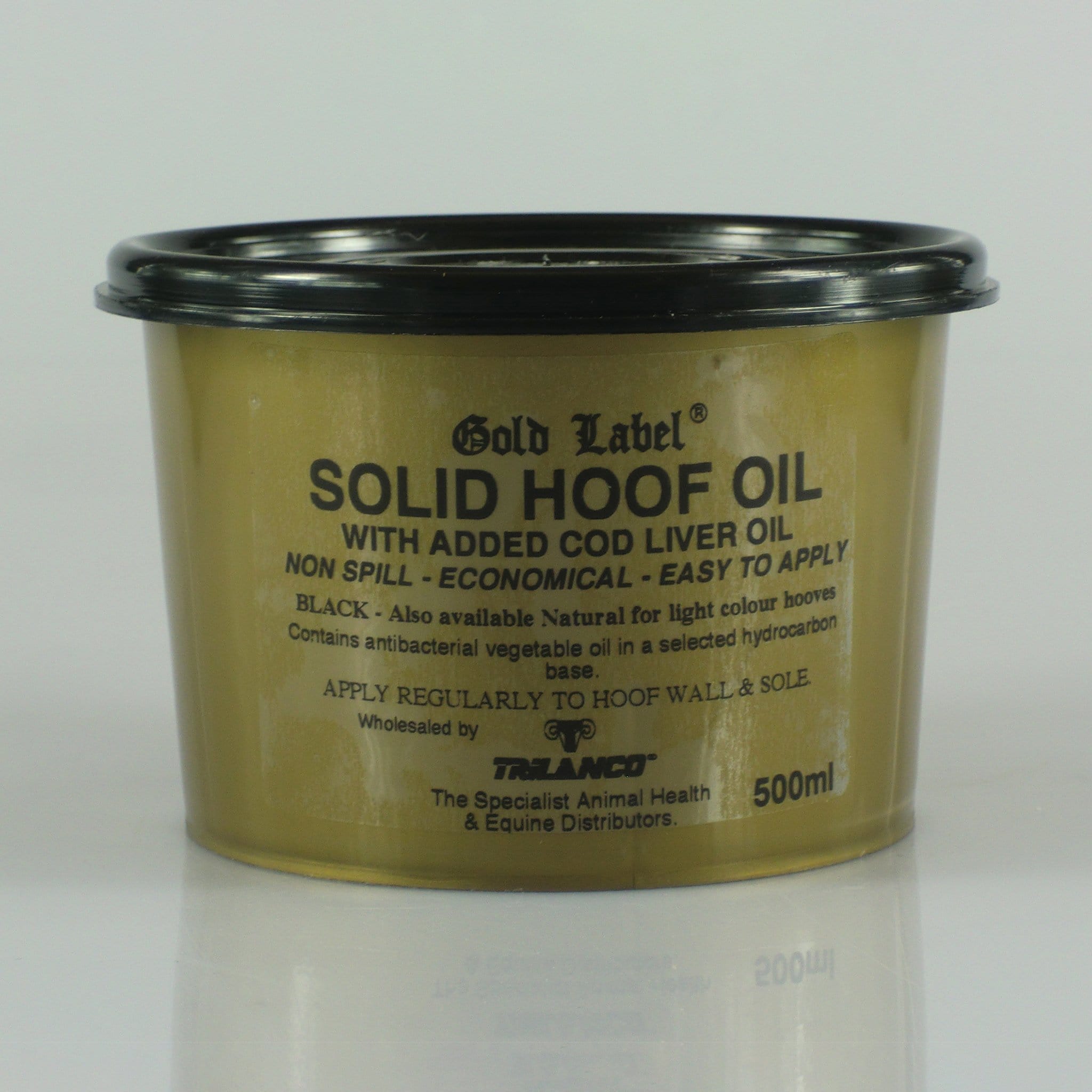 Gold Label Solid Hoof Oil - 500ml · Black