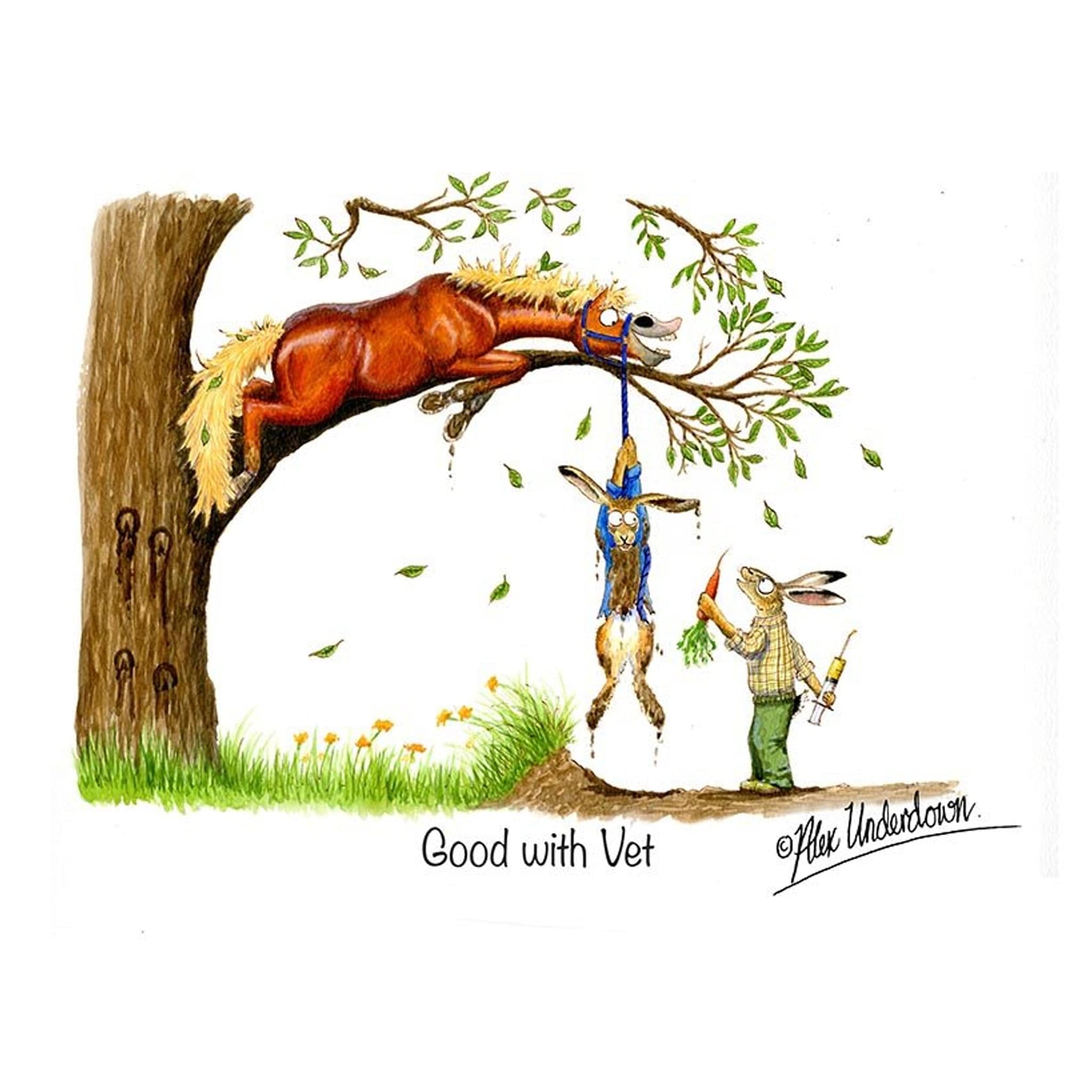 Good With The Vet Greeting Card ALUNVETGC01