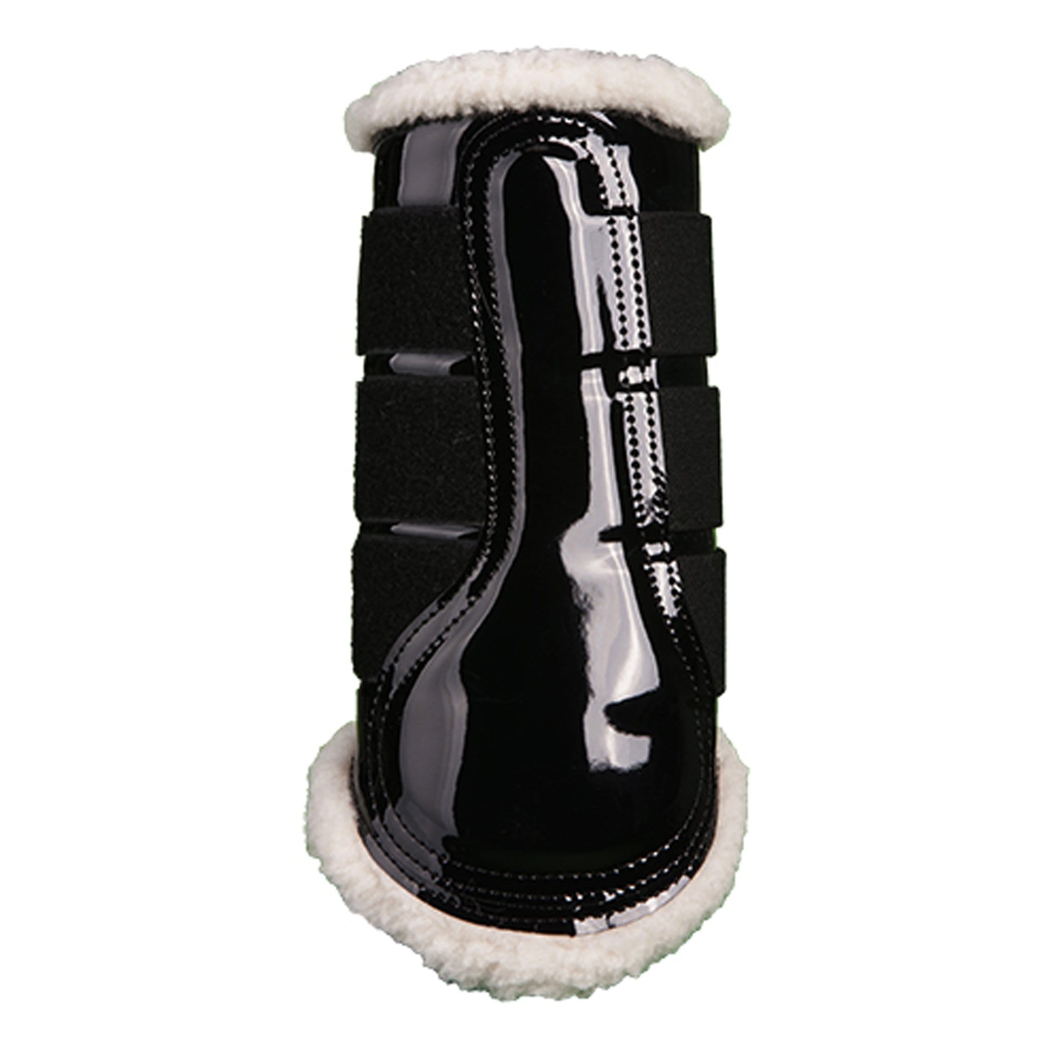 HKM Colourful Patent Comfort Brushing Boots Black 4189/9100