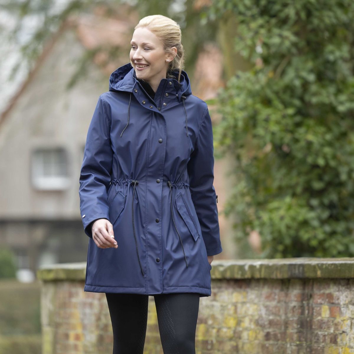 Hkm Dallas Waterproof Riding Jacket - UK 16 · Deep Blue