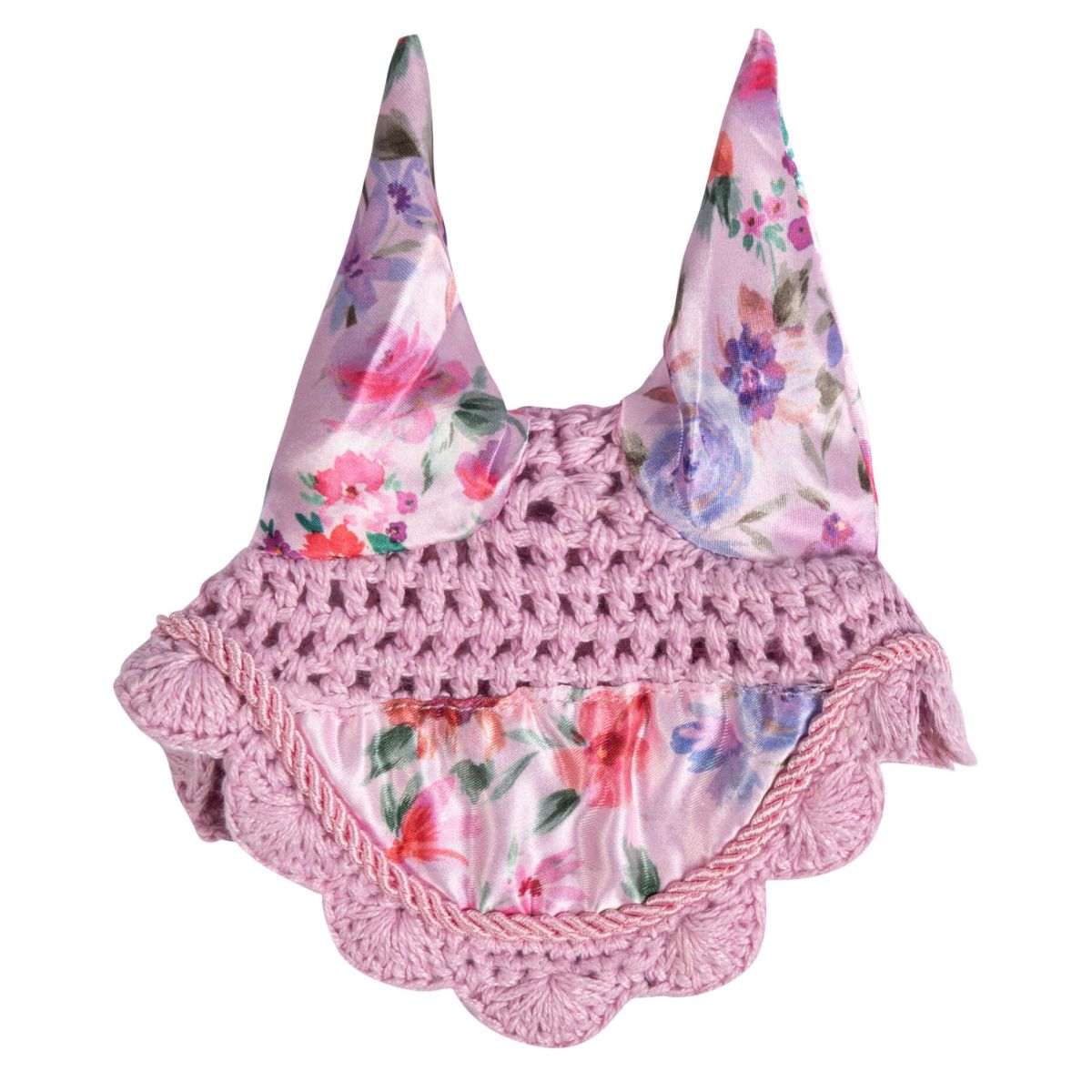 Hkm Hobby Horse Patterned Ear Bonnet - Pink Flowers