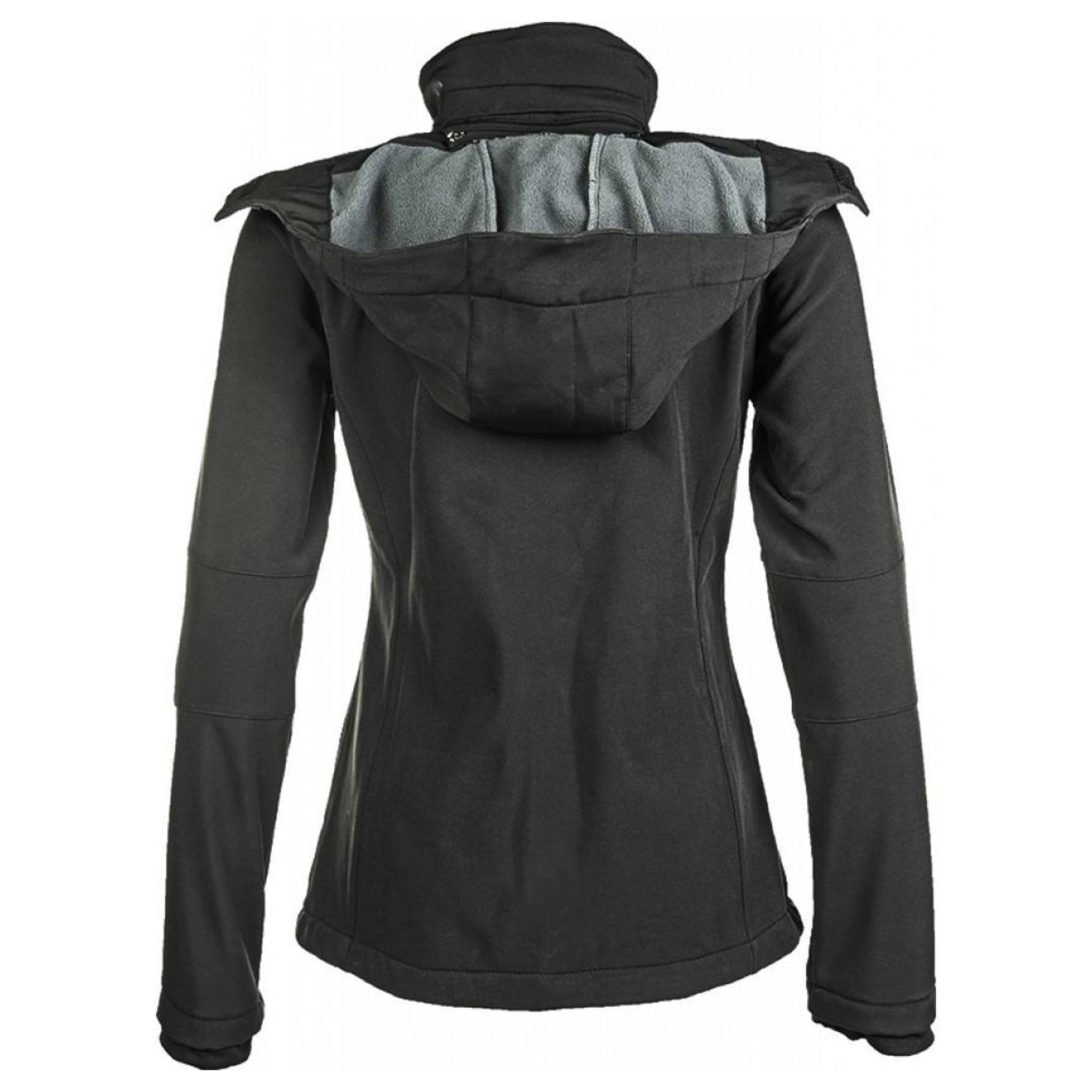 HKM Children's Softshell Sport Jacket Black Rear View 5273 9100