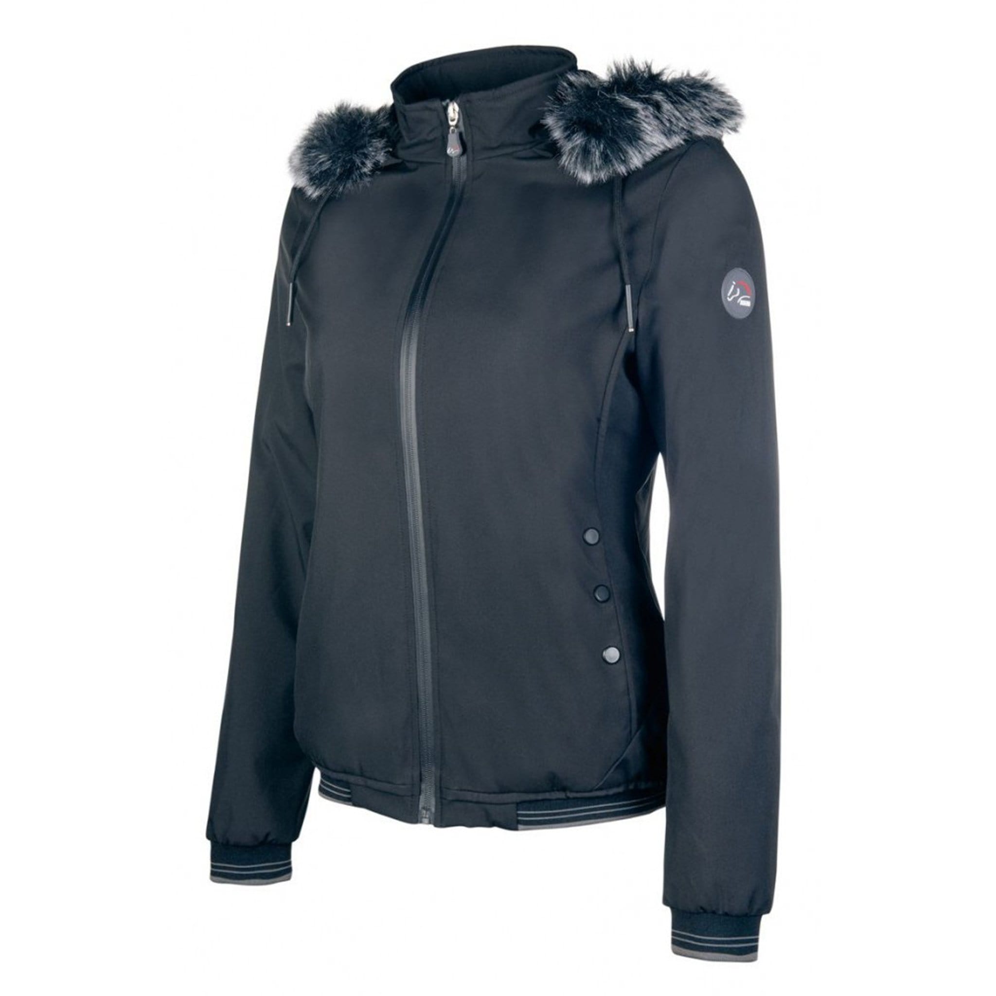 HKM Trend Winter Jacket 9799 Black Front SIde View