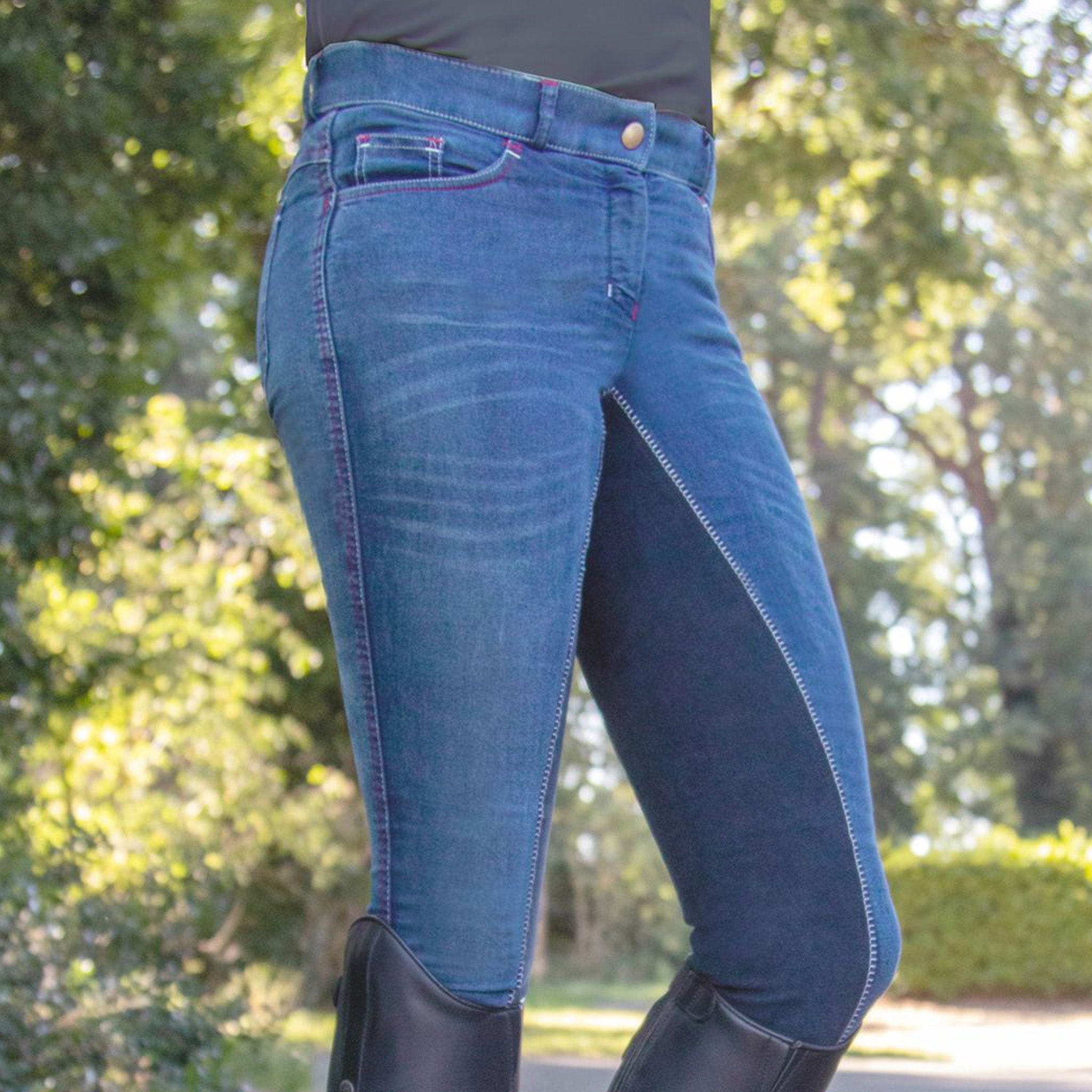 HKM Summer Denim Full Seat Breeches