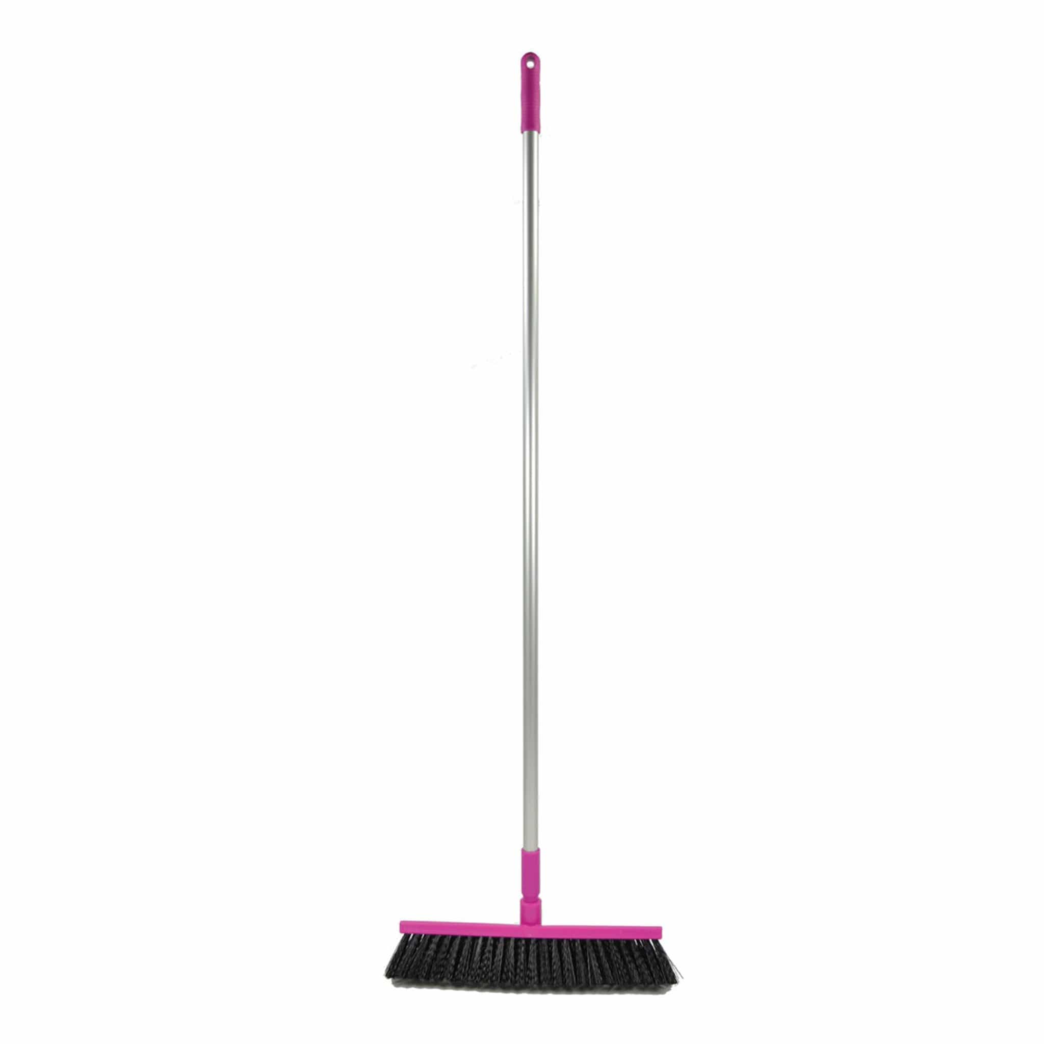 Harold Moore Equestrian Stable and Yard Broom - 30cm · Magenta