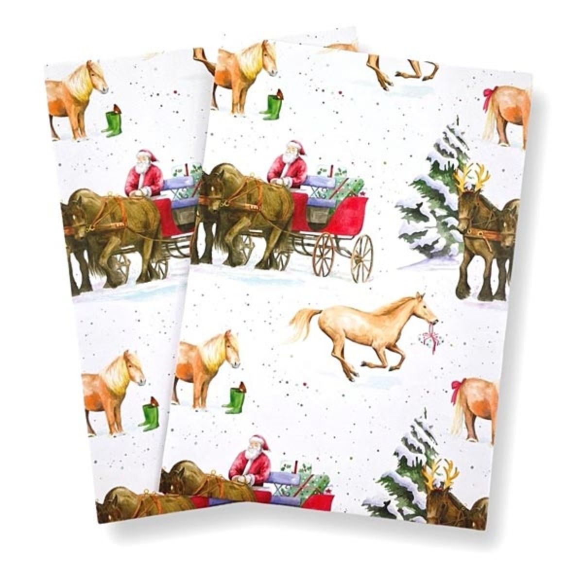 Horse and Carriage Gift Wrap