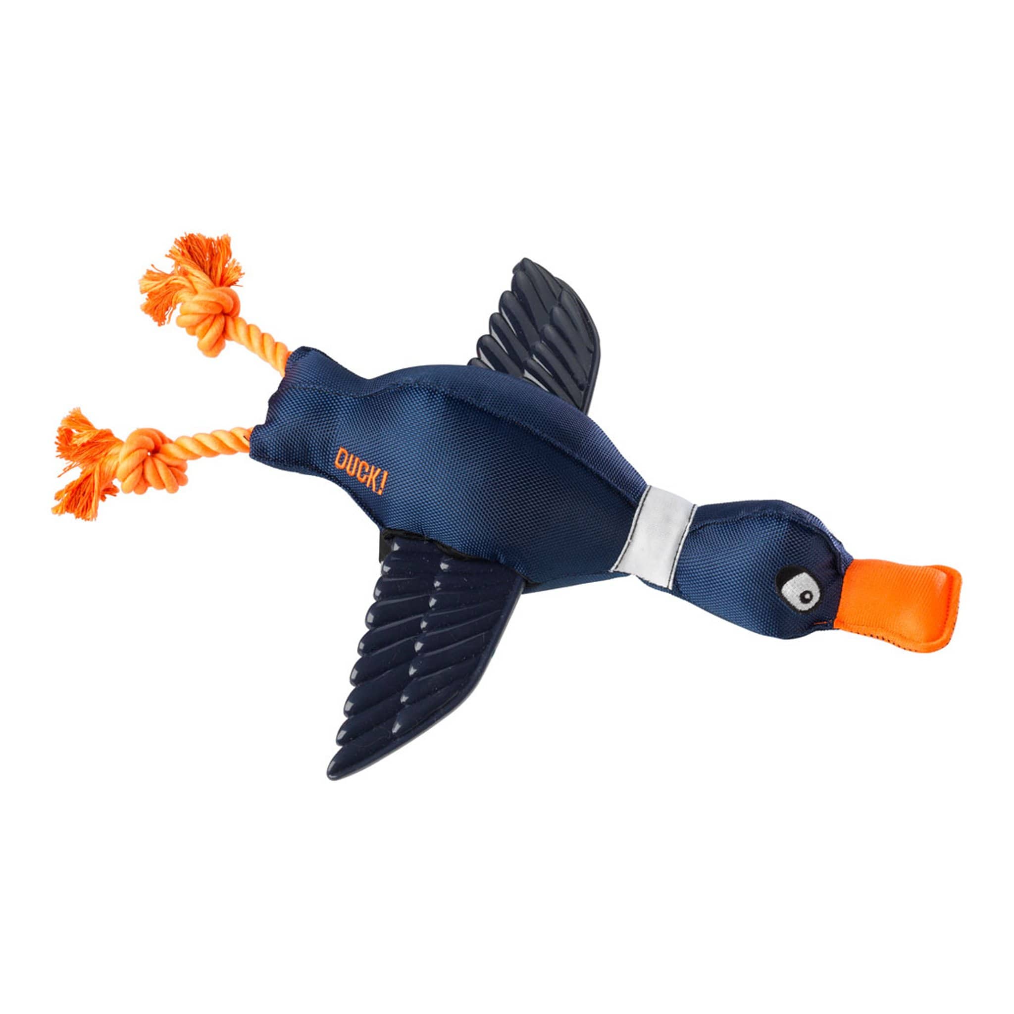 House Of Paws Duck Thrower Dog Toy With Wings - Navy