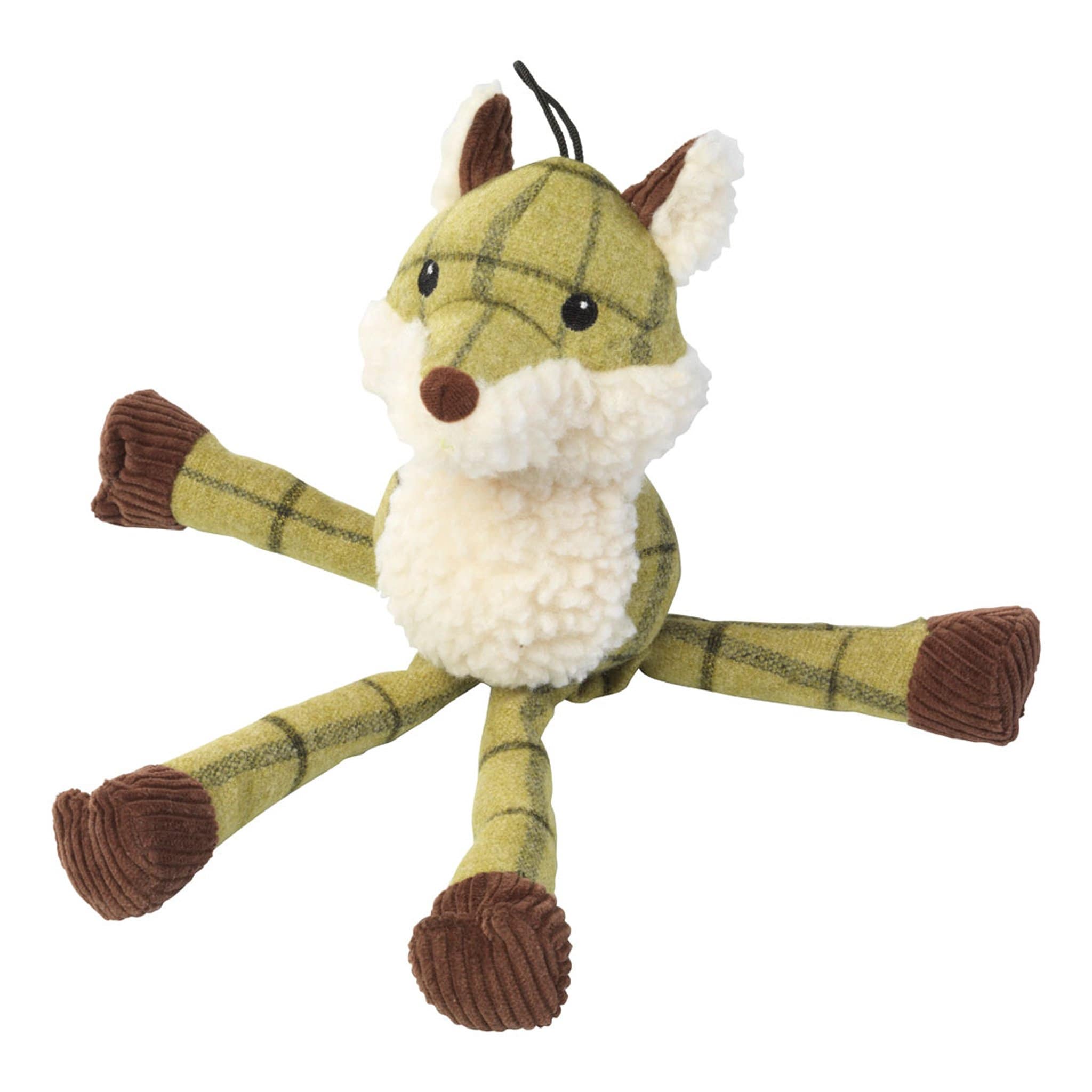 House of Paws Tweed Plush Long Legs Dog Toy - Fox