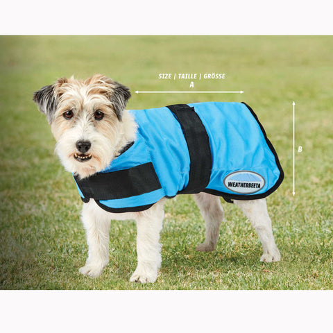 Weatherbeeta Therapy-Tec Cooling Dog Coat Size Guide Image