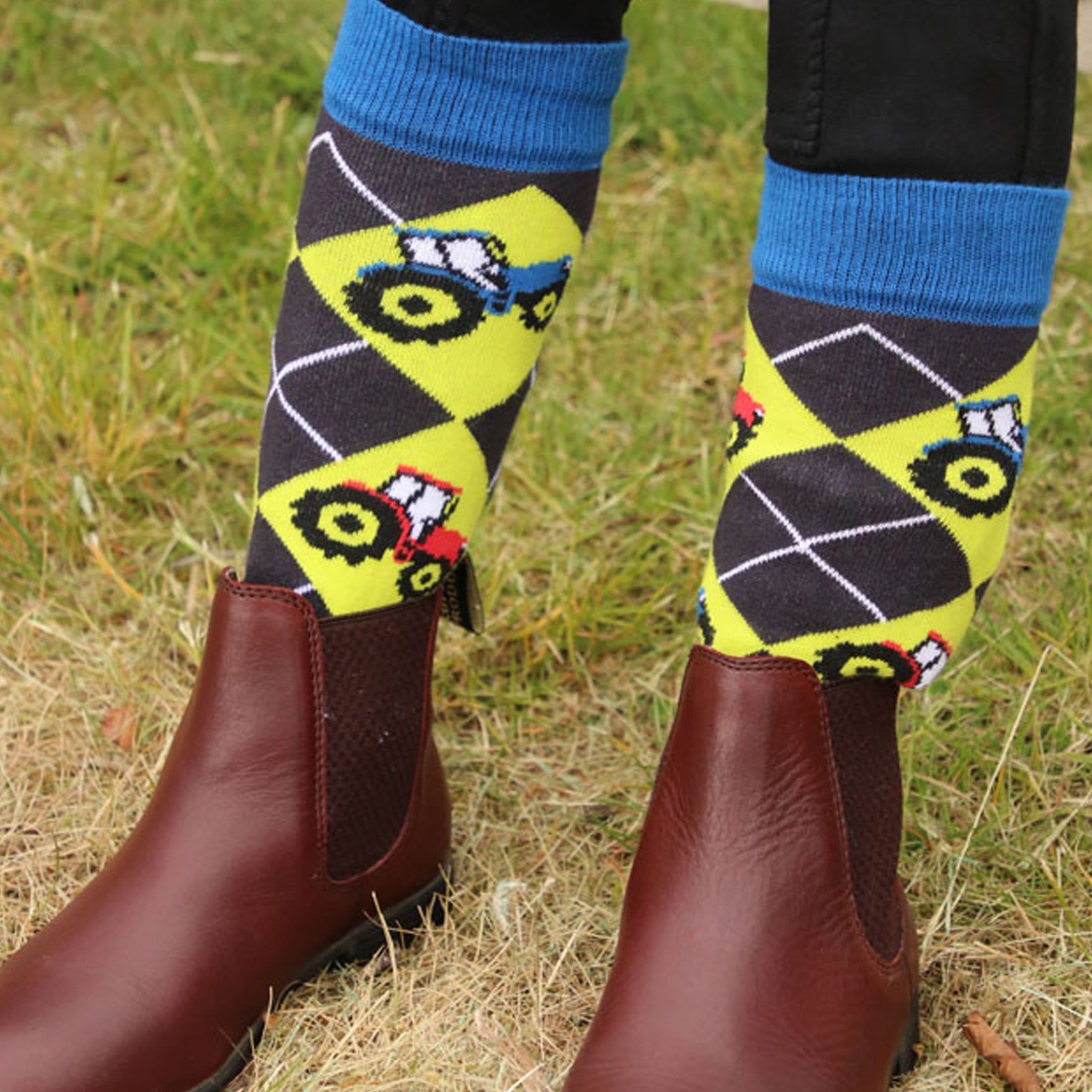 Hy Children Little Knight Tractor Socks 3 Pack