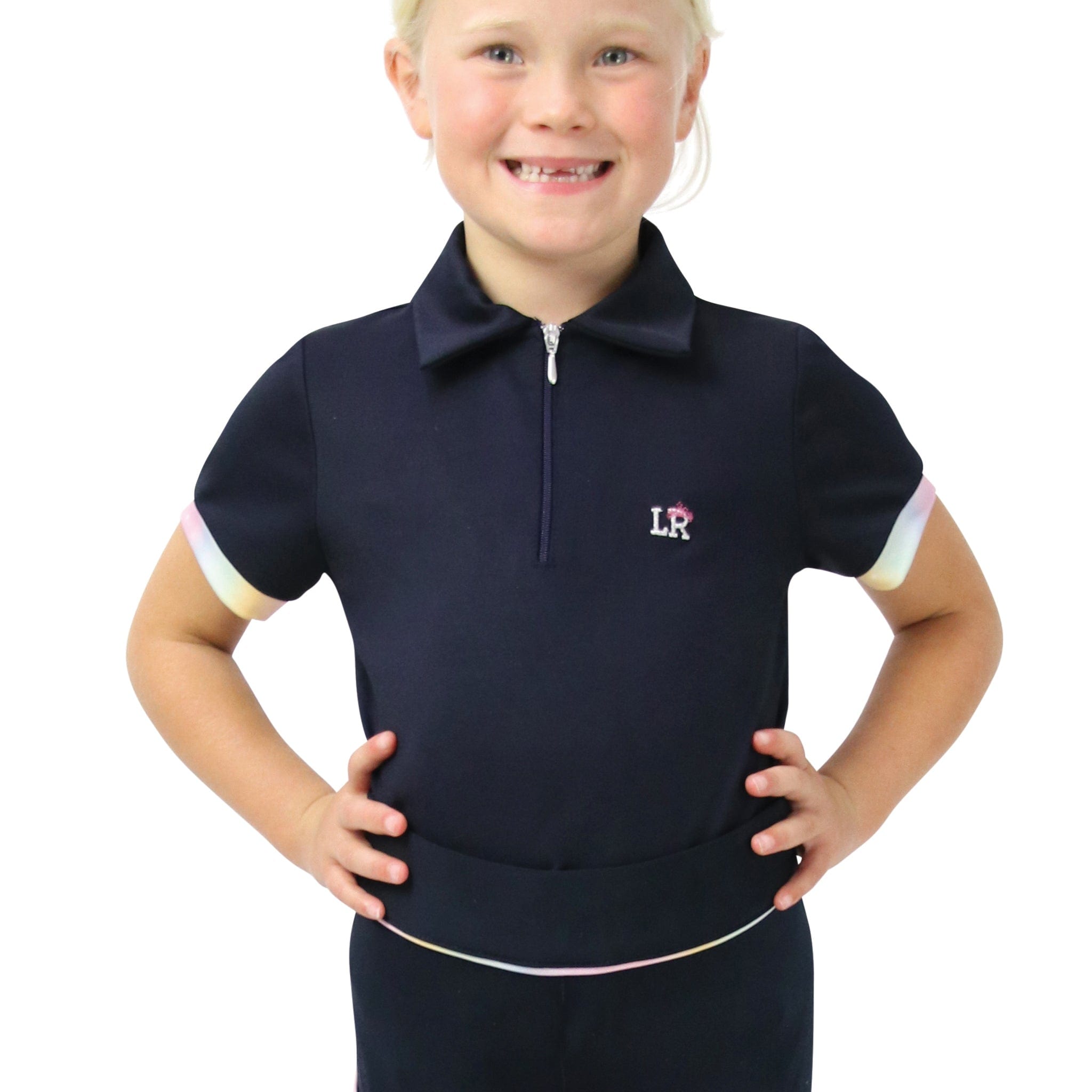 Hy Children's Little Rider Short Sleeve Polo Shirt Dazzling Dream