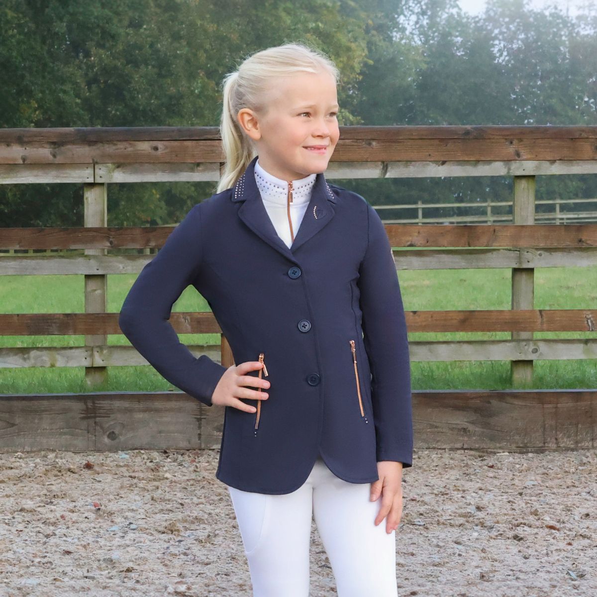 Hy Equestrian Children's Roka Royal Show Jacket - 11 - 12 Years