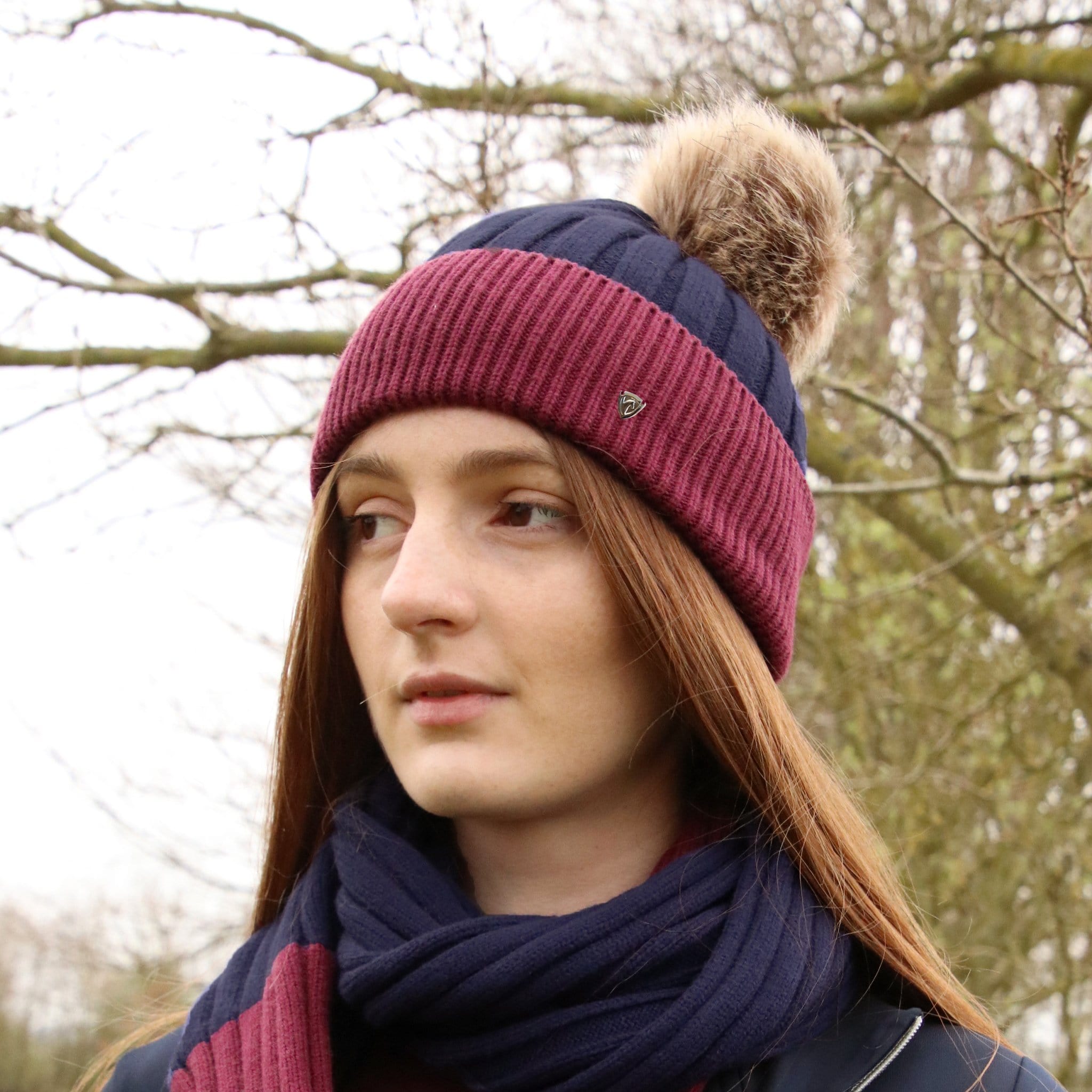 Hy Equestrian Synergy Luxury Bobble Hat
