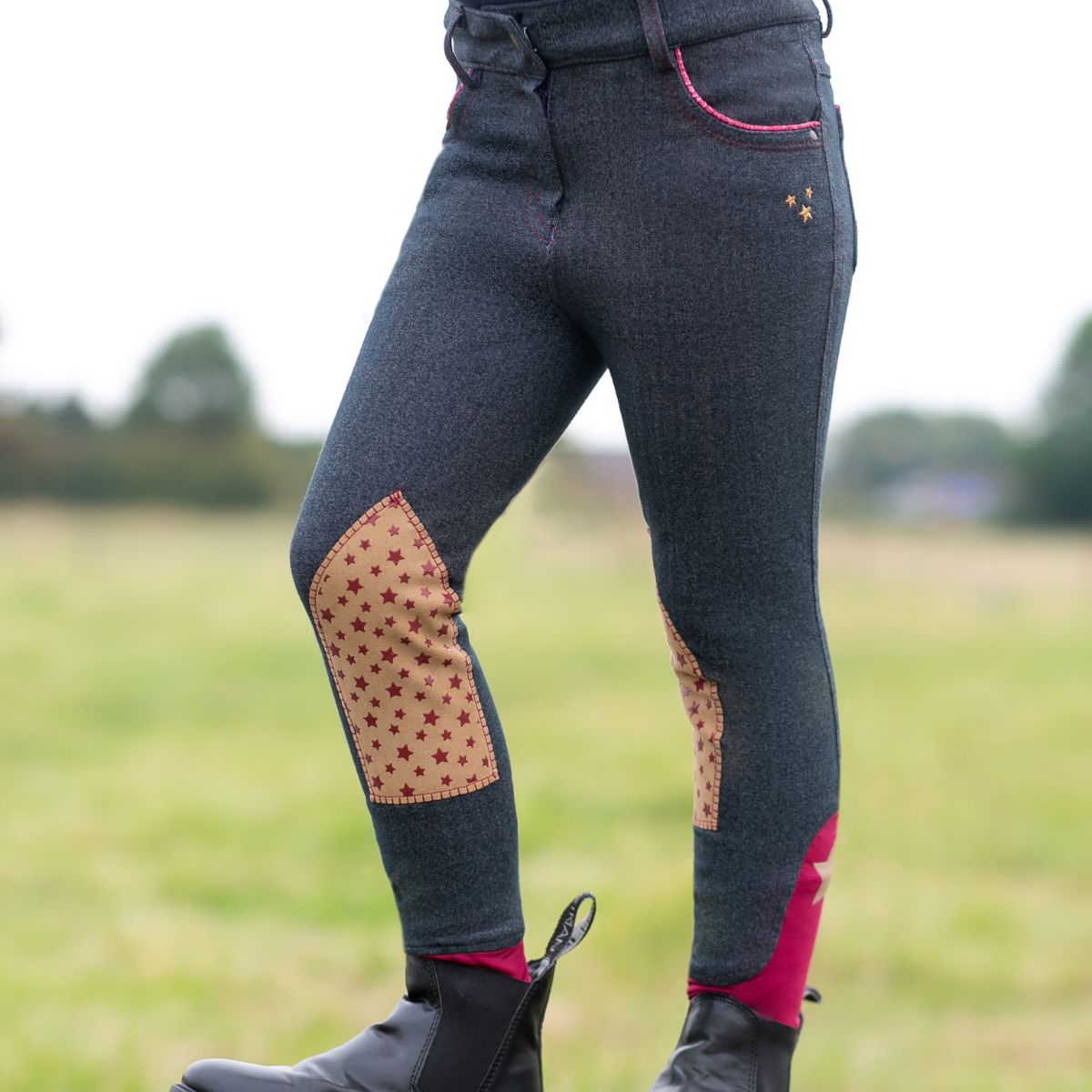 Hy Little Rider Riding Star Denim Jodhpurs