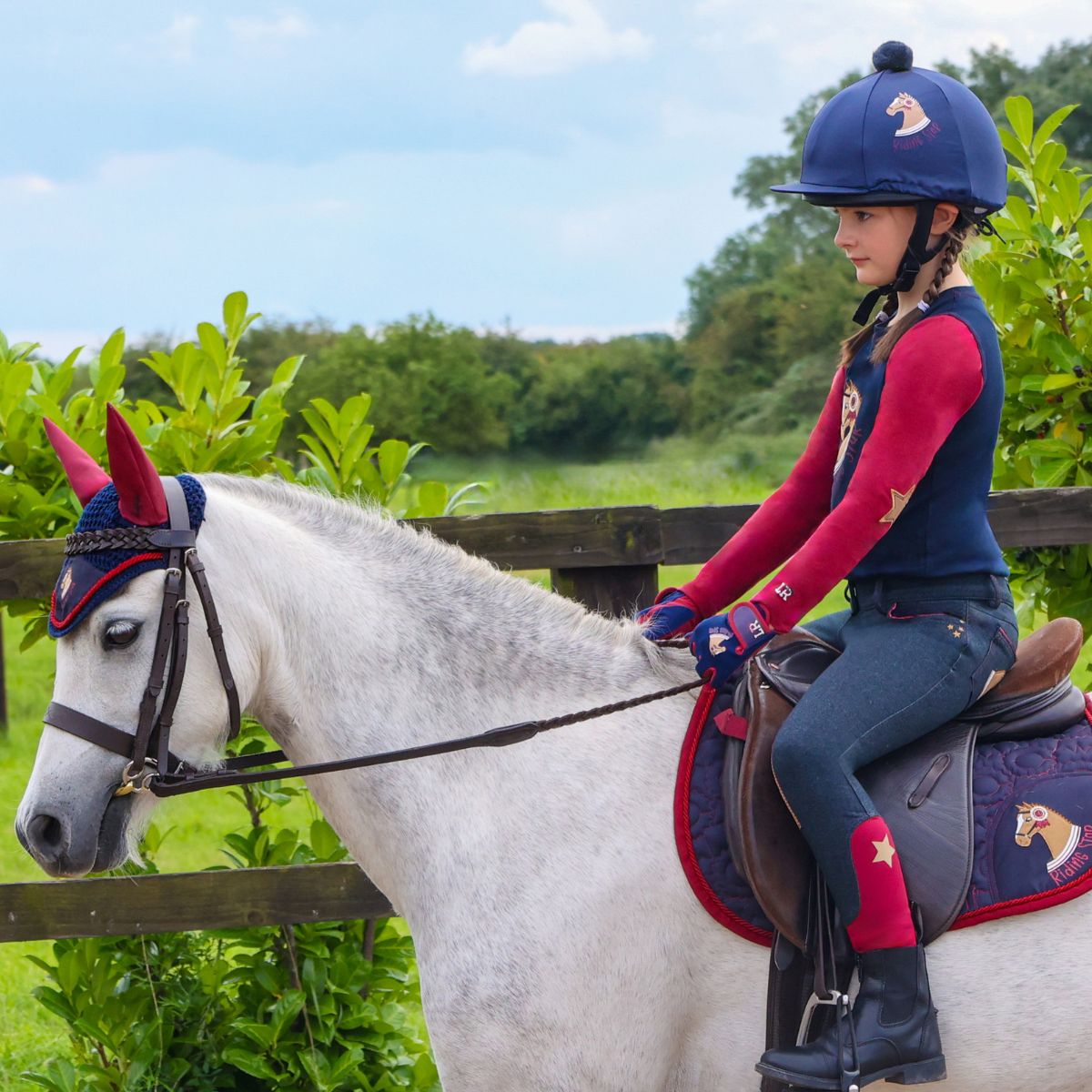 Hy Equestrian Little Rider Riding Star Long Sleeve T-Shirt