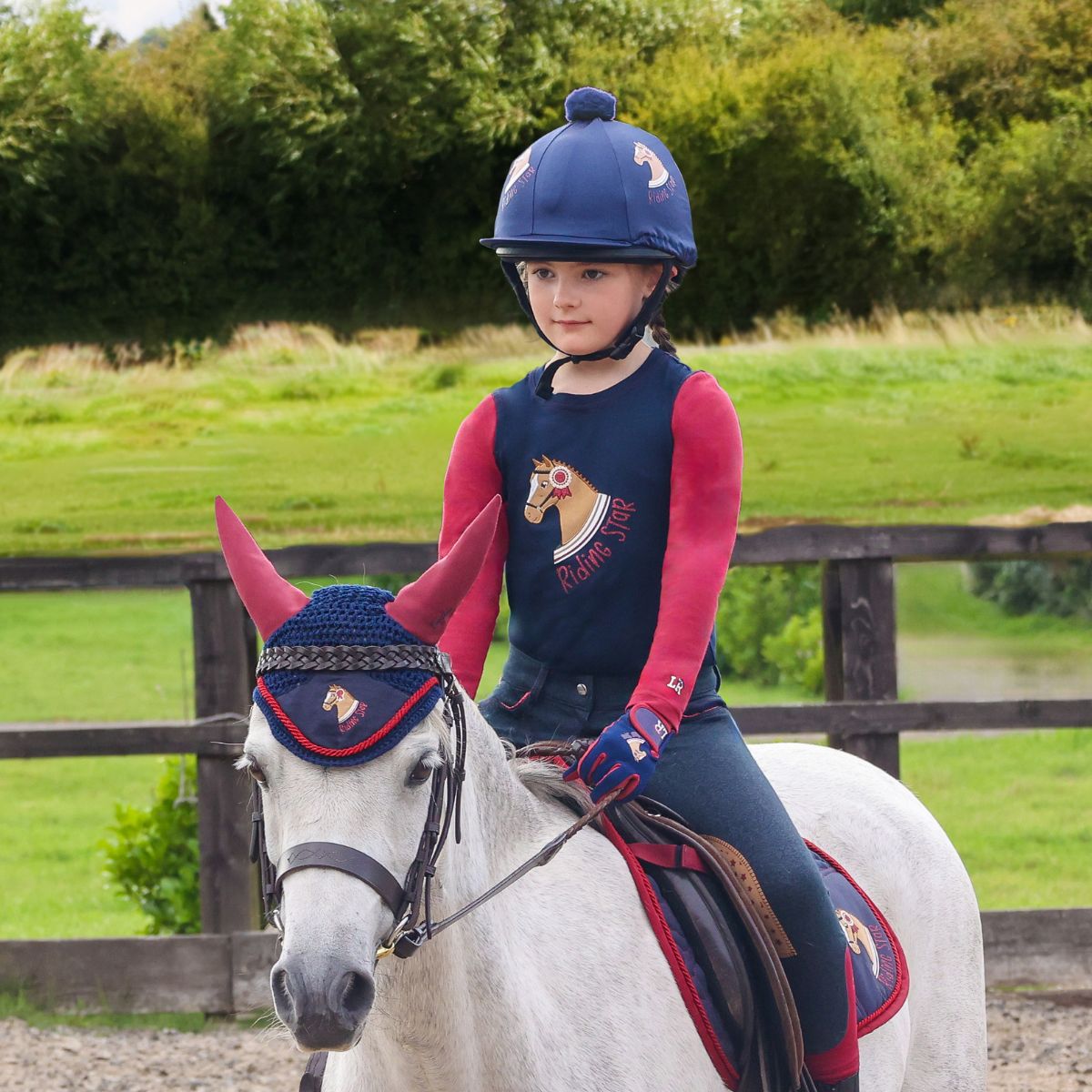 Hy Equestrian Little Rider Riding Star Long Sleeve T-Shirt