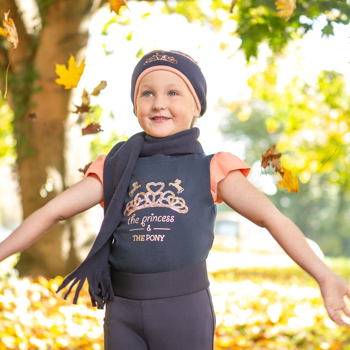 Hy Equestrian Little Rider The Princess and The Pony Headband & Scarf Set