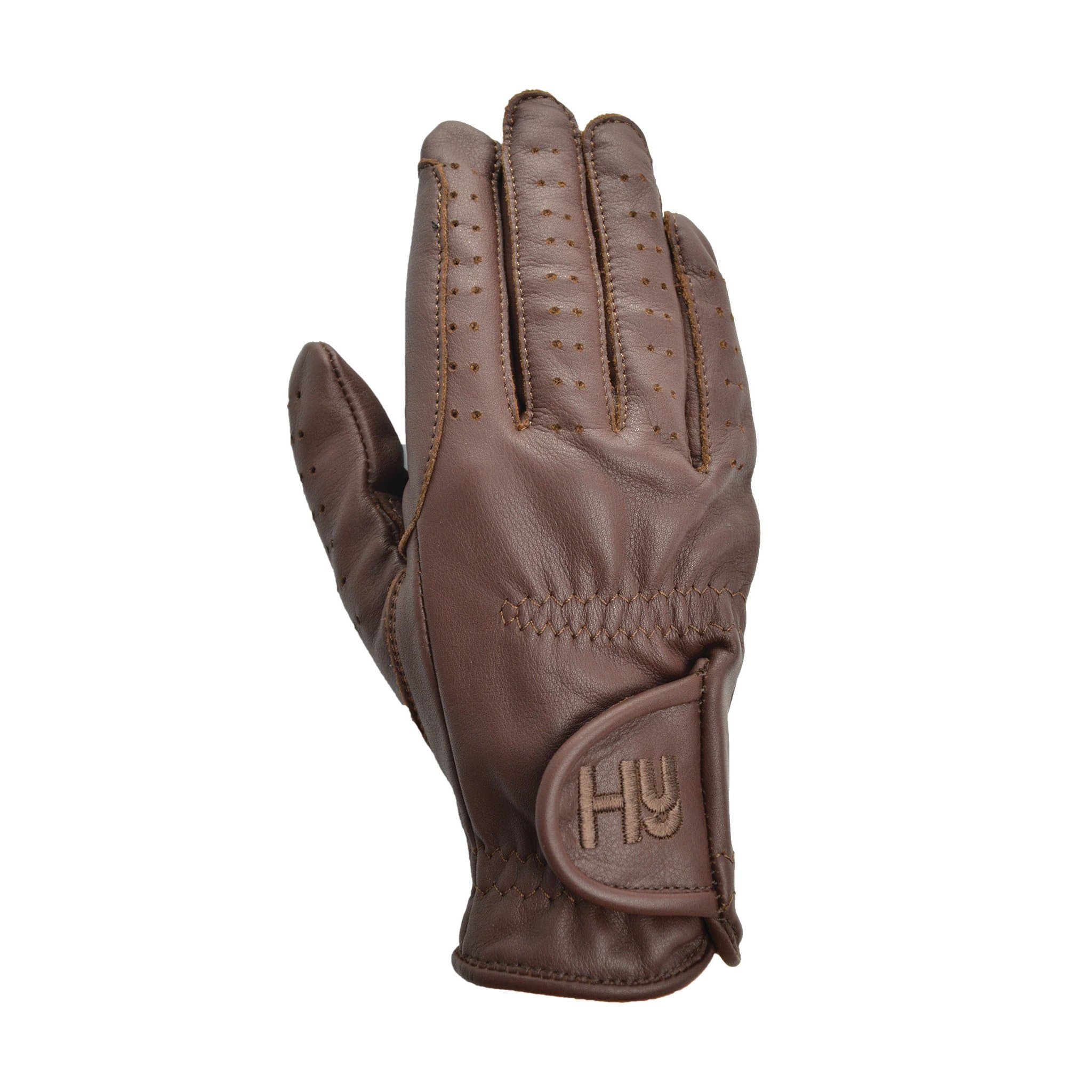 Hy5 Leather Riding Gloves - 7 (XS) · Light Brown