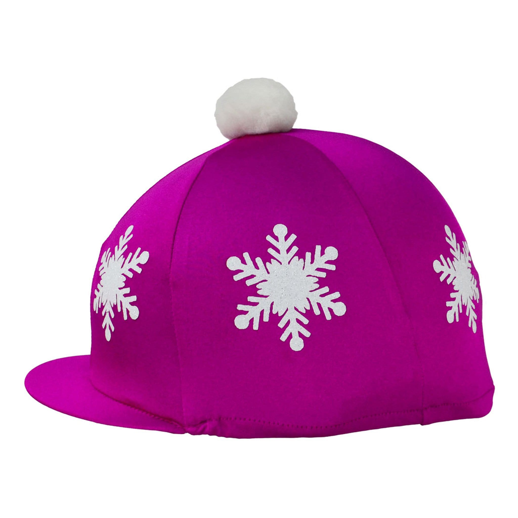 HyFASHION Christmas Snowflake Pom Pom Hat Cover