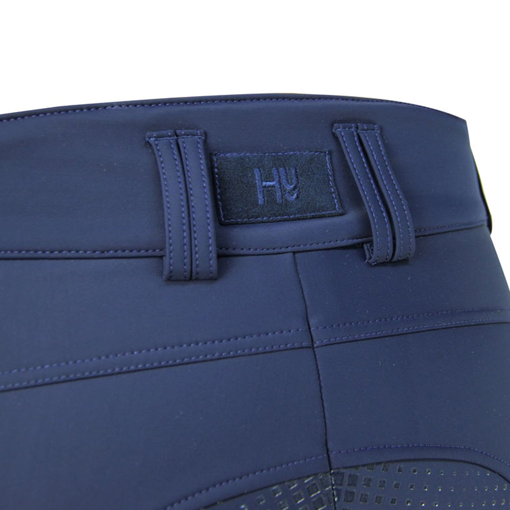 HyPerformance Arctic Softshell Silicone Full Seat Breeches 19560 Navy Waist Close Up