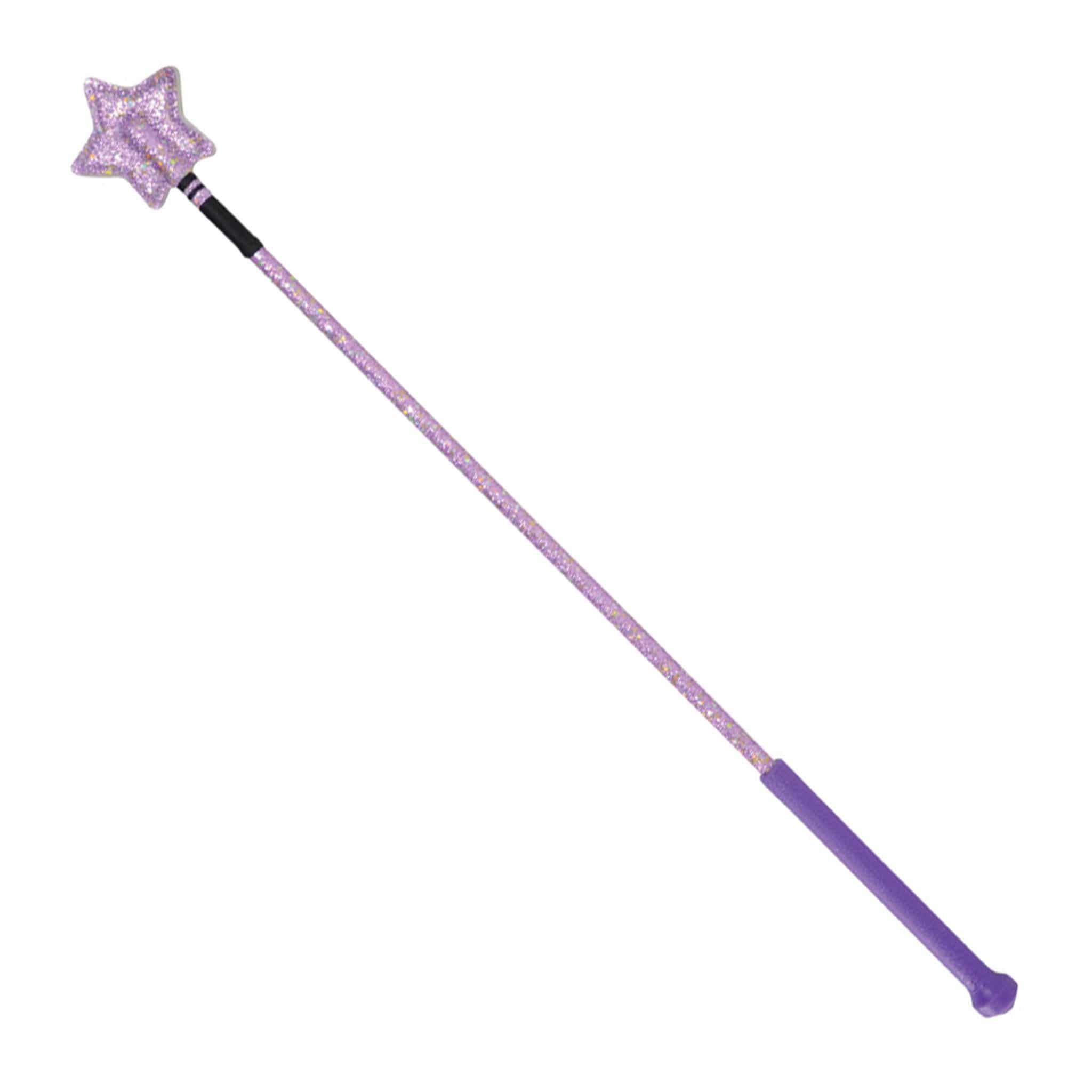 Hyschool Riding Star Whip - Purple Glitter