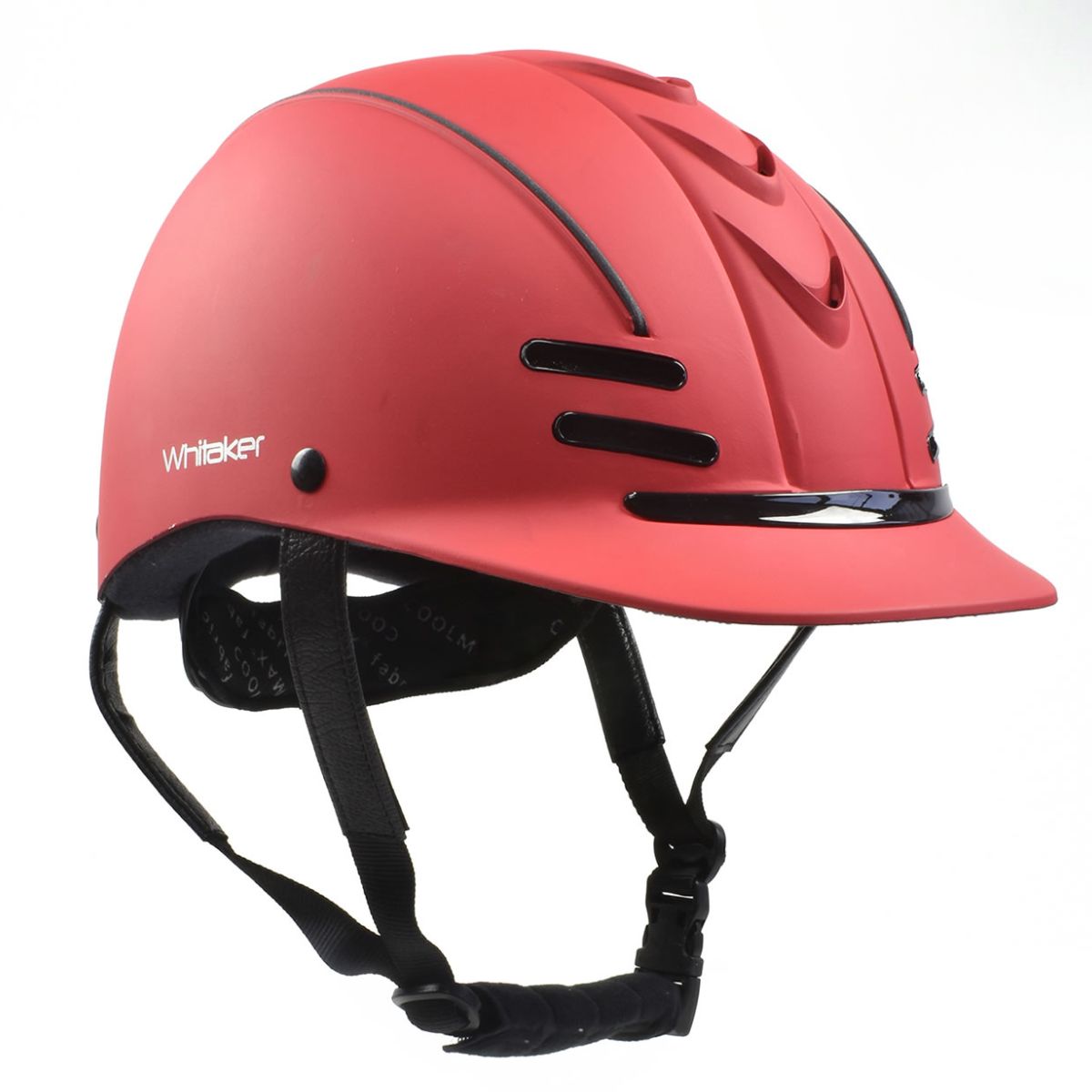 John Whitaker Club Young Rider Helmet - 52cm - 56cm · Red