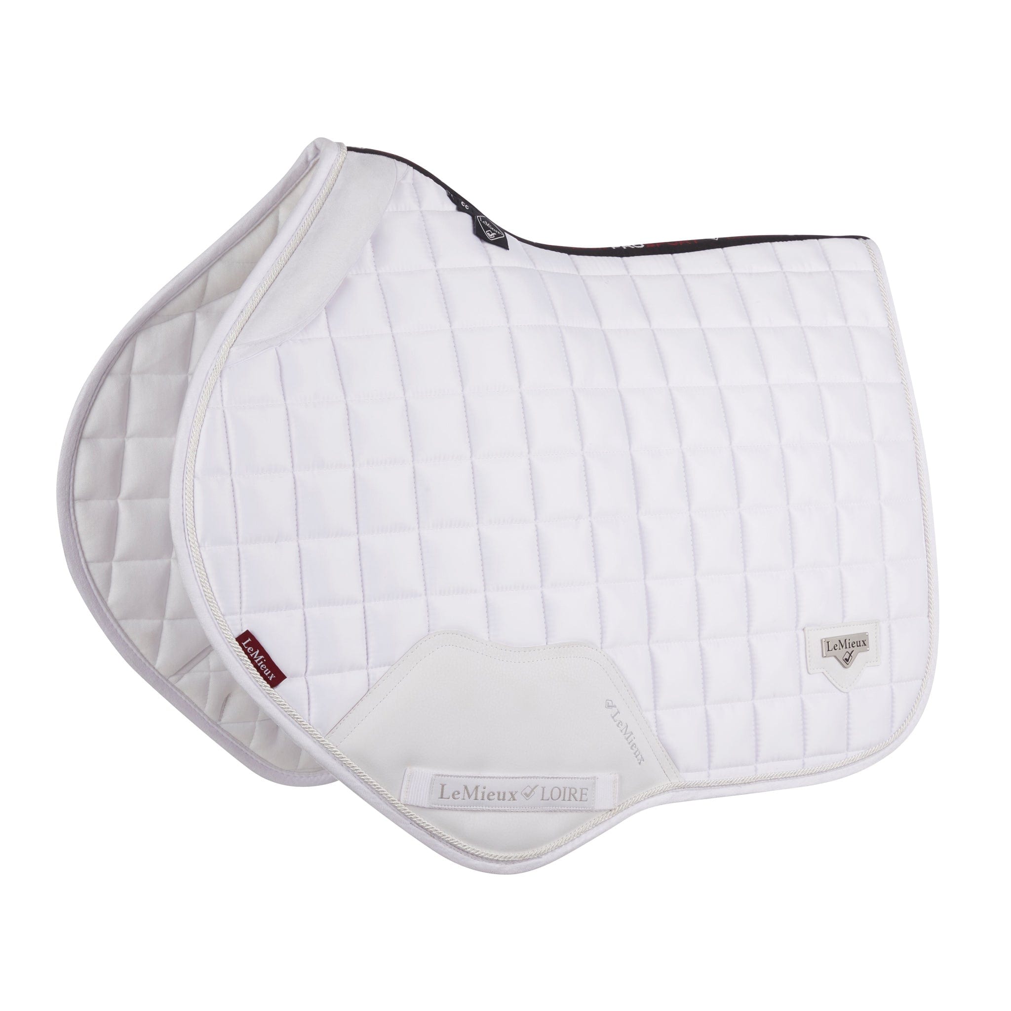 Lemieux Loire Memory Close Contact Saddle Pad - White · Full