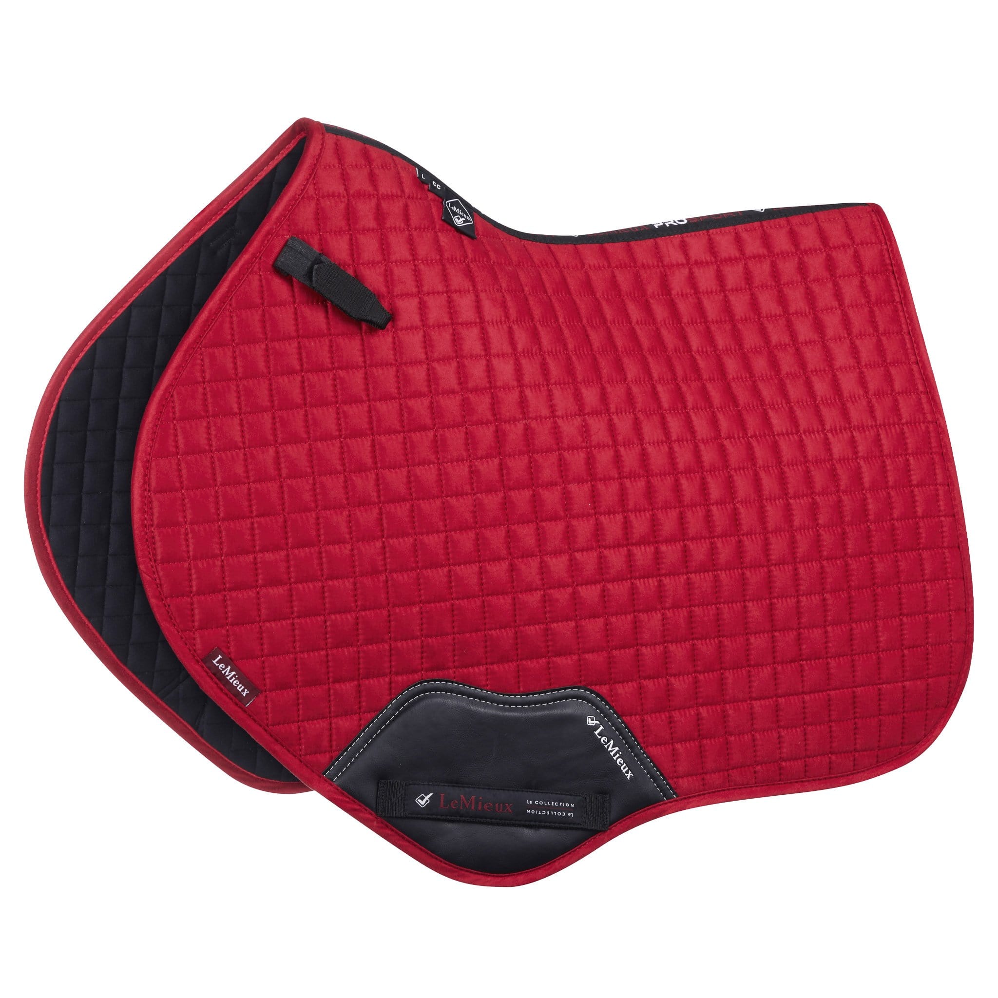 LeMieux ProSport Suede Close Contact Square Chilli 6948.