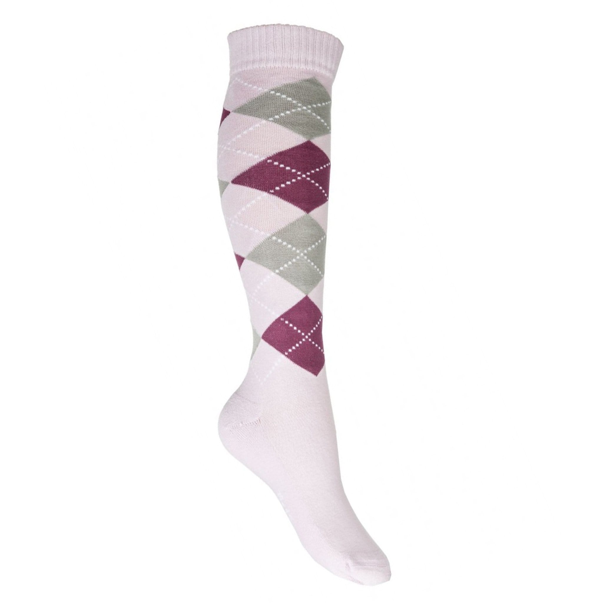 Hkm Lemmy Riding Socks - UK 6 - 8 (EU 39-42) · Pink