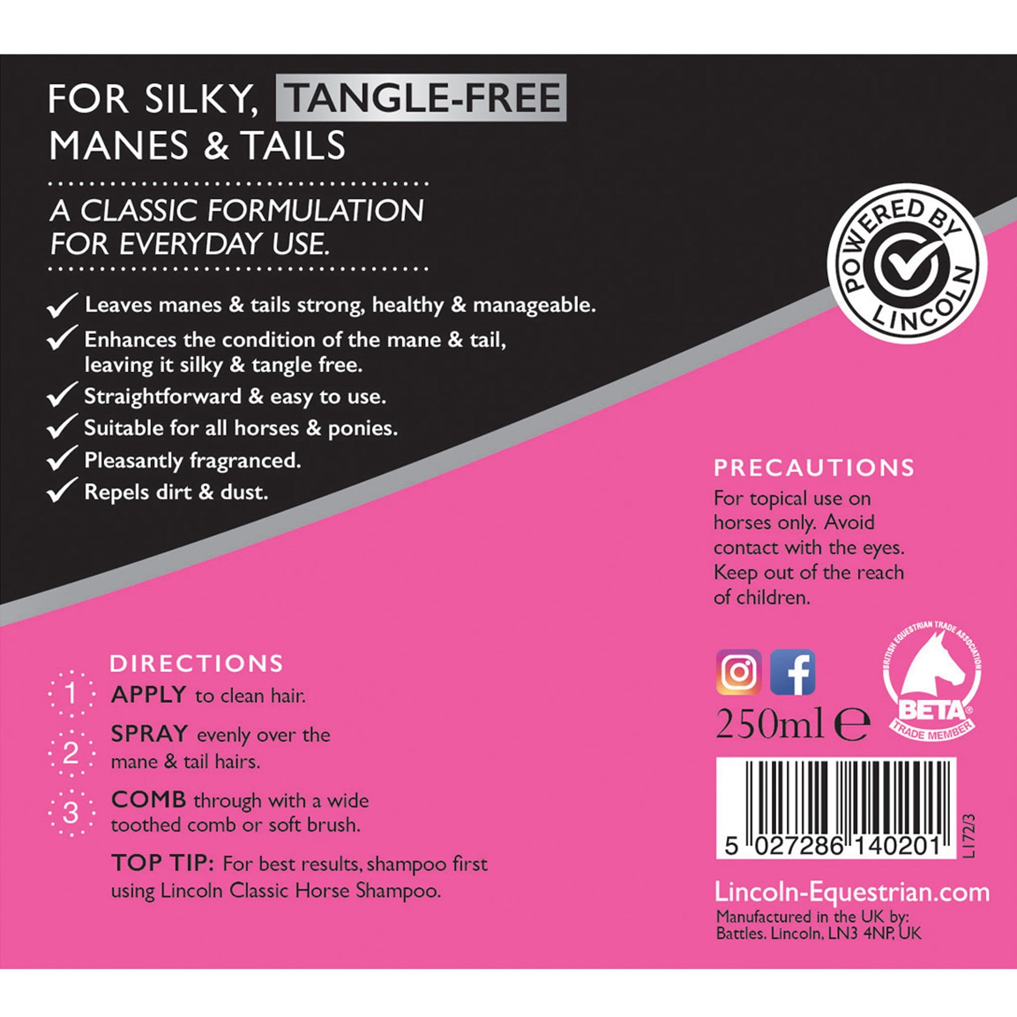 Lincoln Classic Mane and Tail Conditioner