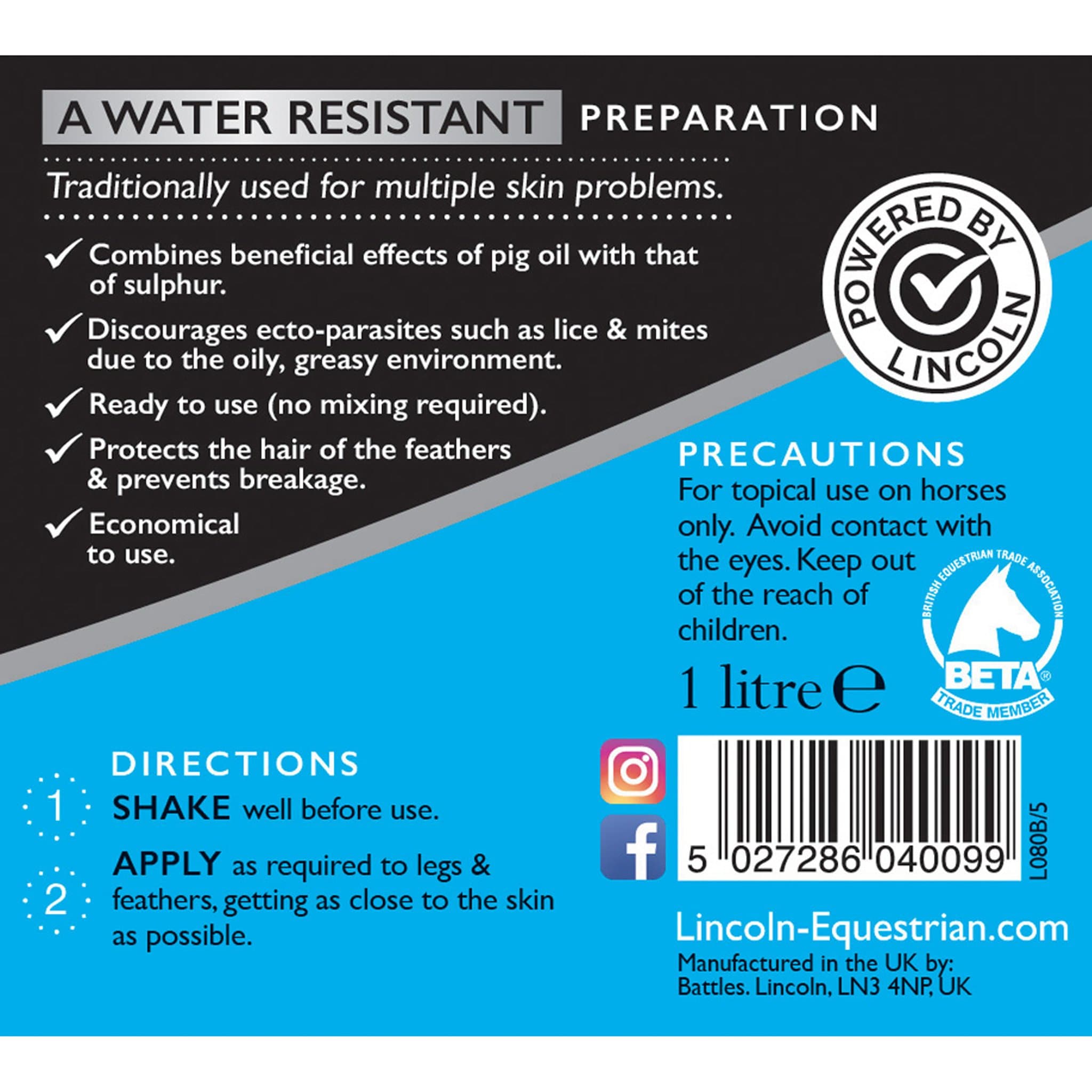 Lincoln Pig Oil and Sulphur