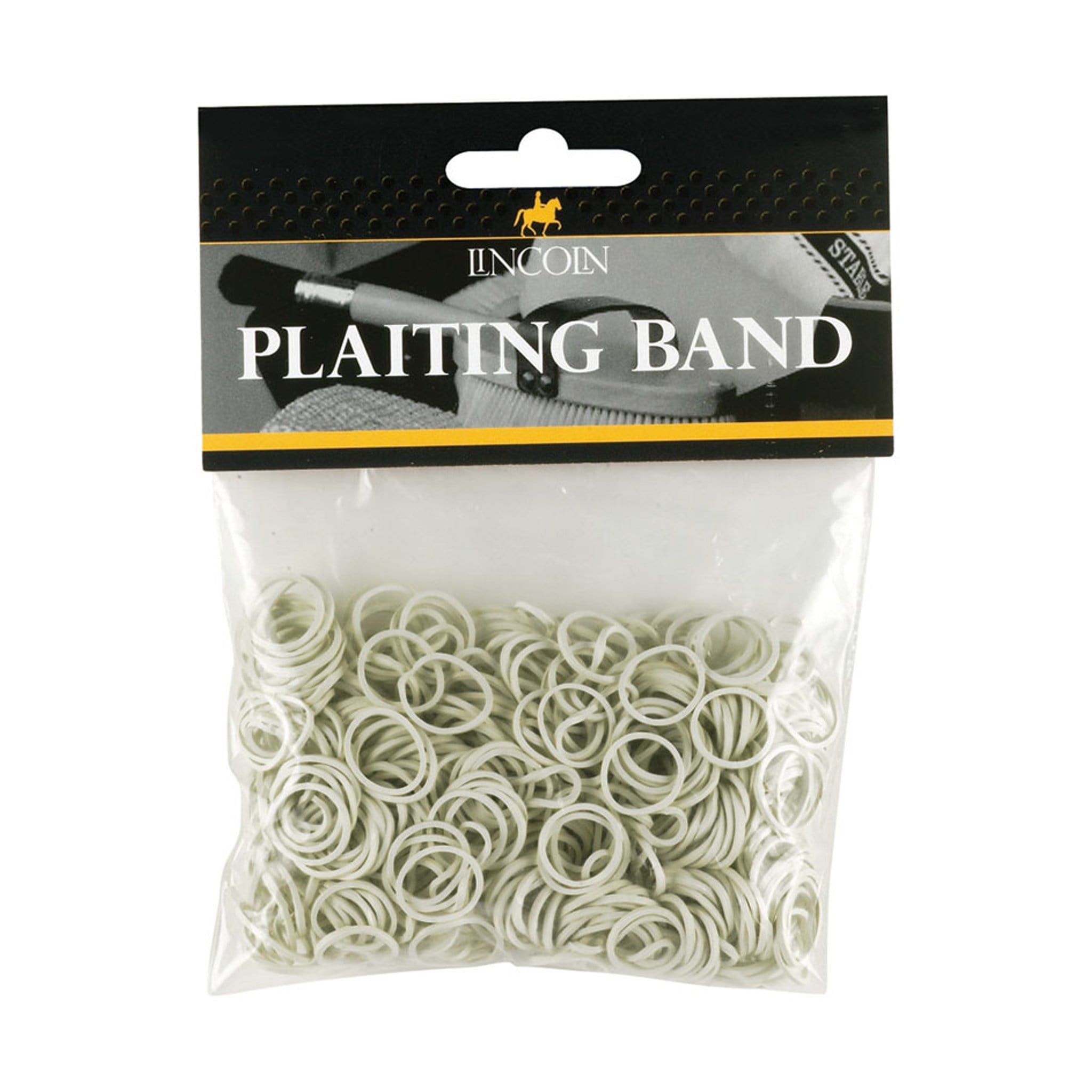 Lincoln Plaiting Bands - White