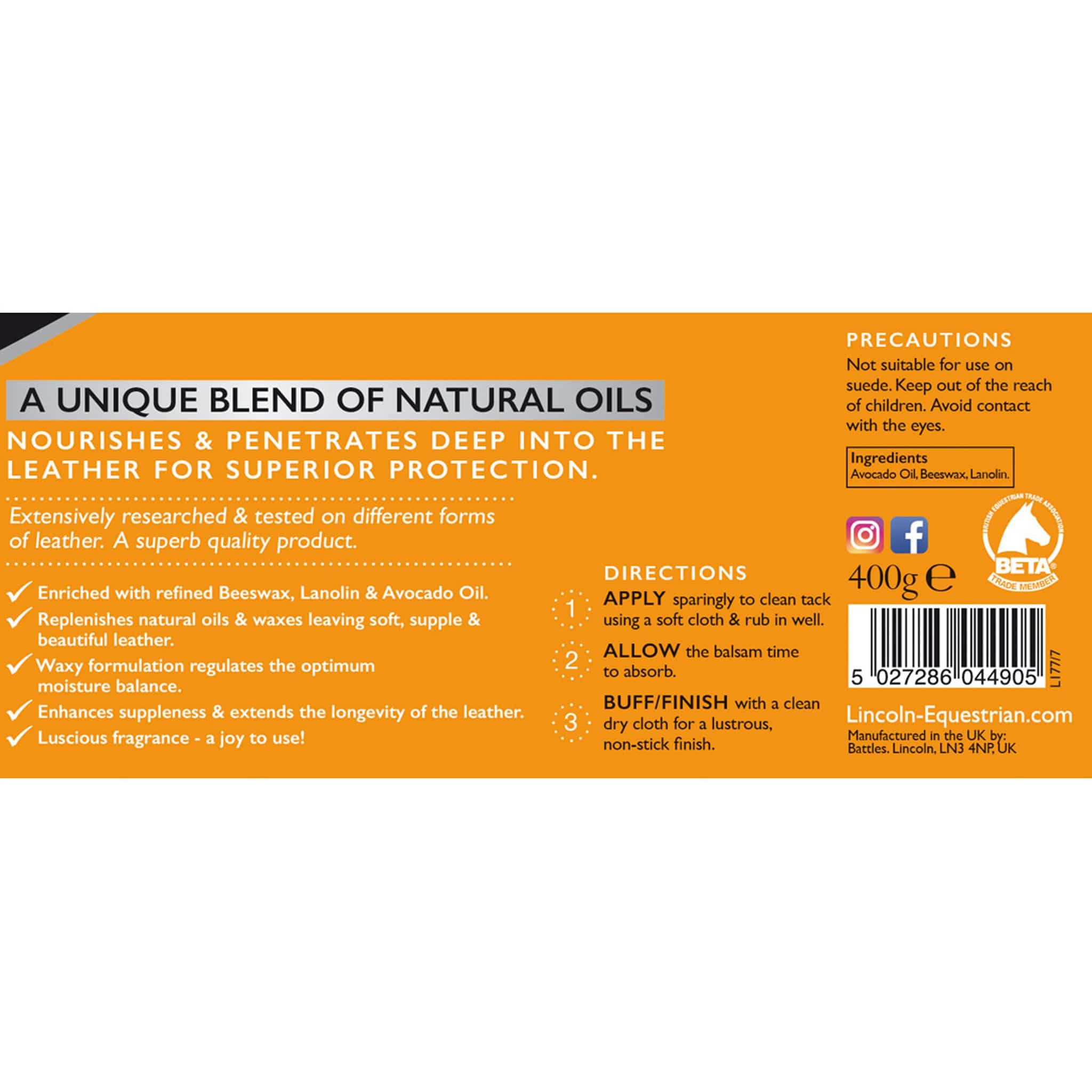 Lincoln Superior Leather Balsam