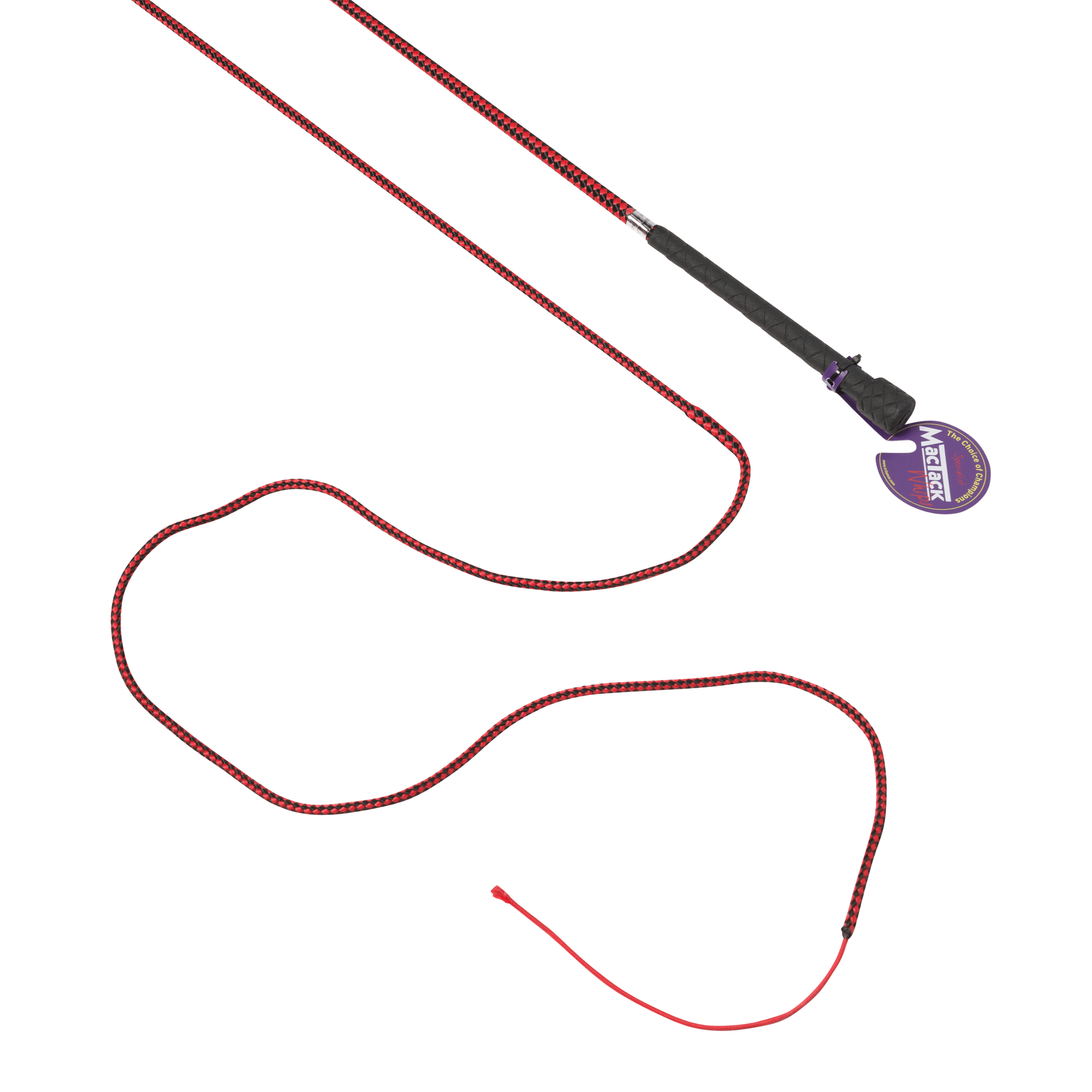 Mactack Dealer Whip - Black and Red