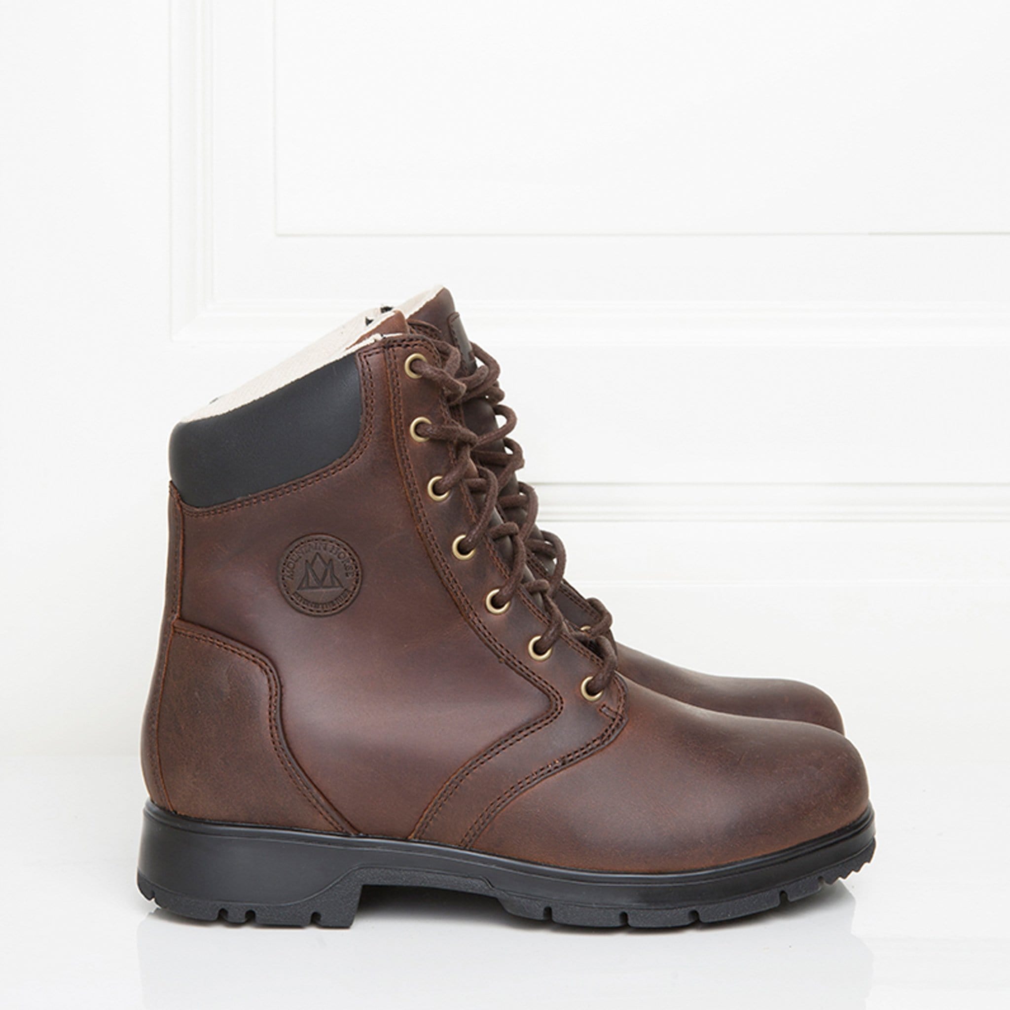 Mountain Horse Spring River Lace Jodhpur Boot Brown Side View 01052