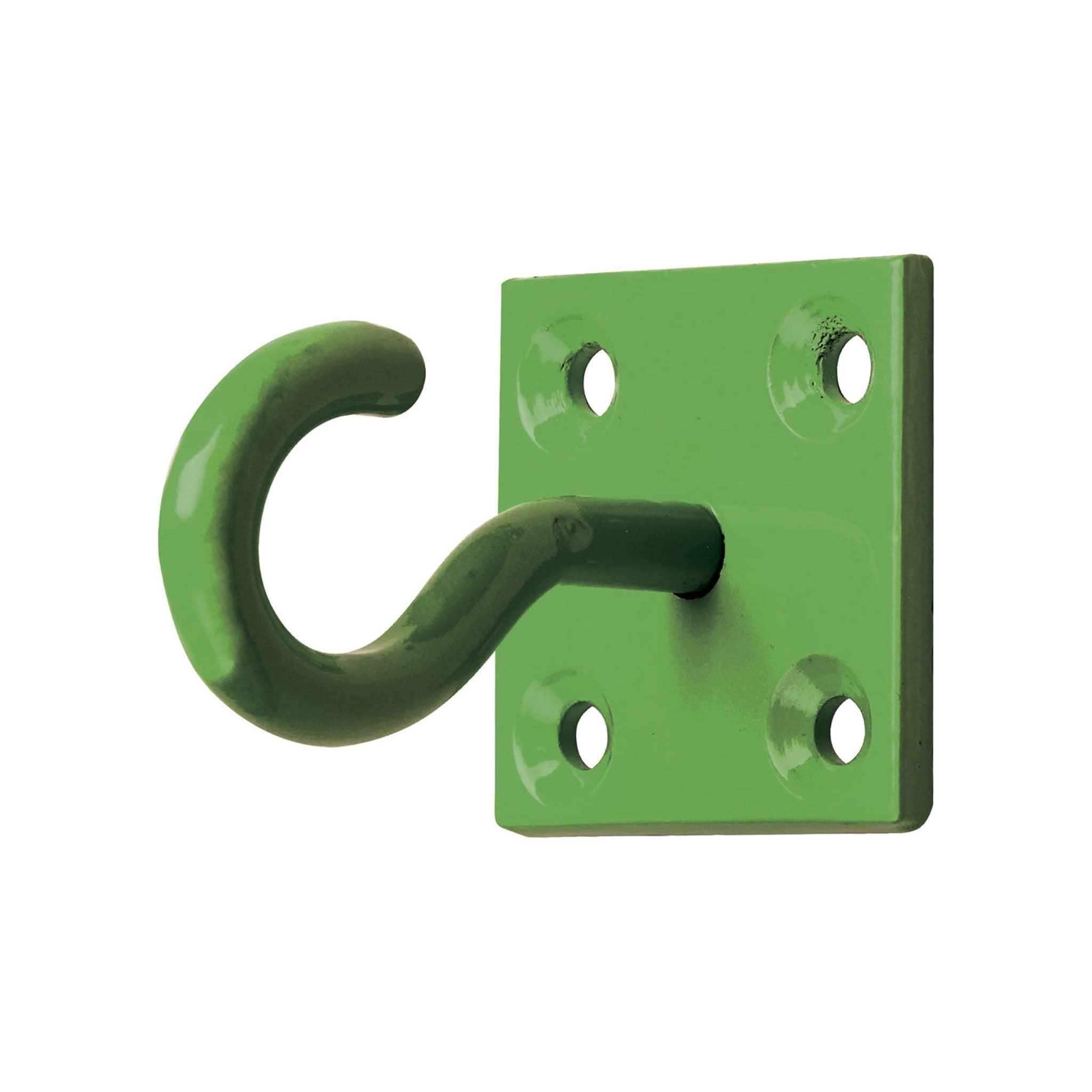 Perry Equestrian Chain Hook on Plate (2 Pack) - Green