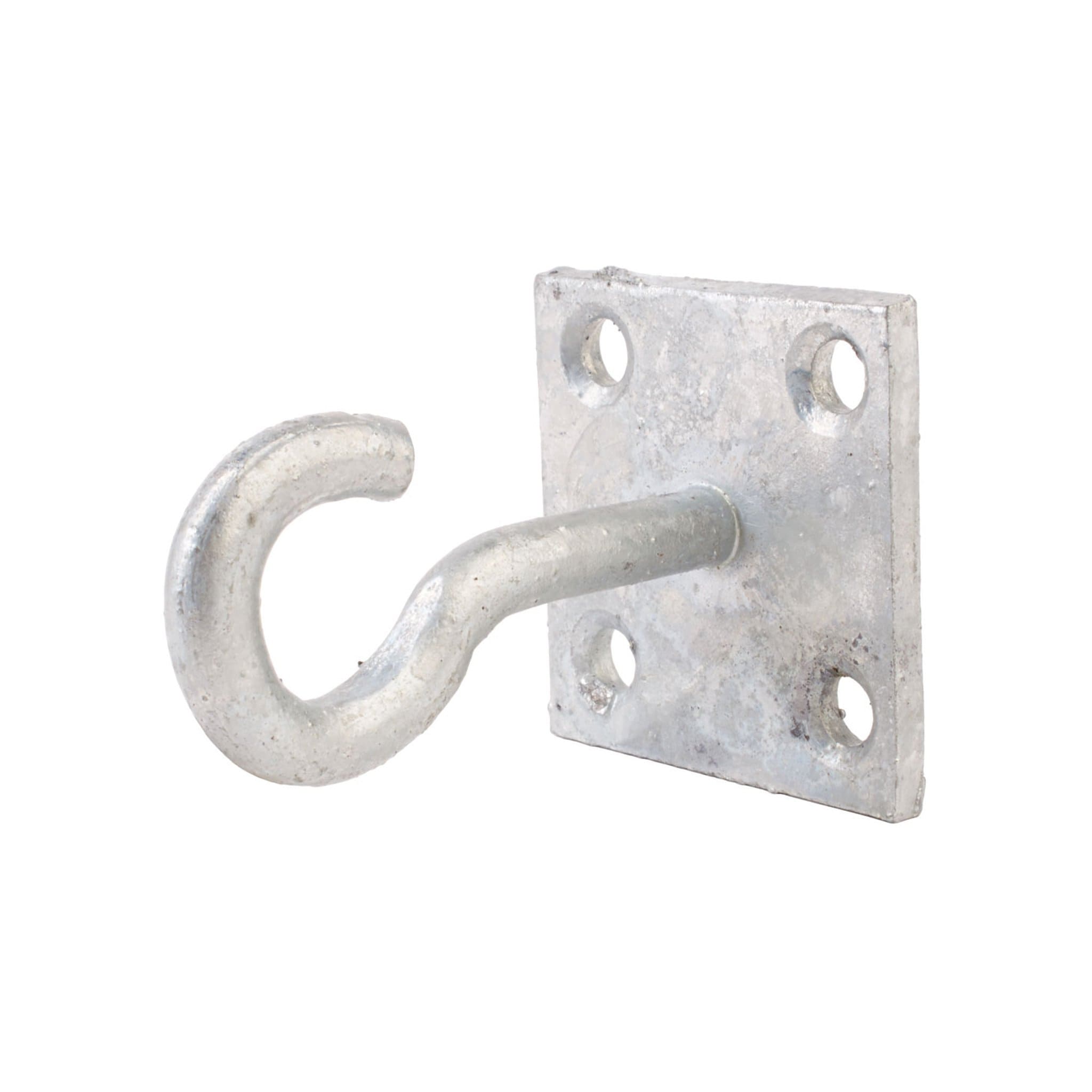 Perry Equestrian Chain Hook on Plate (2 Pack) - Silver