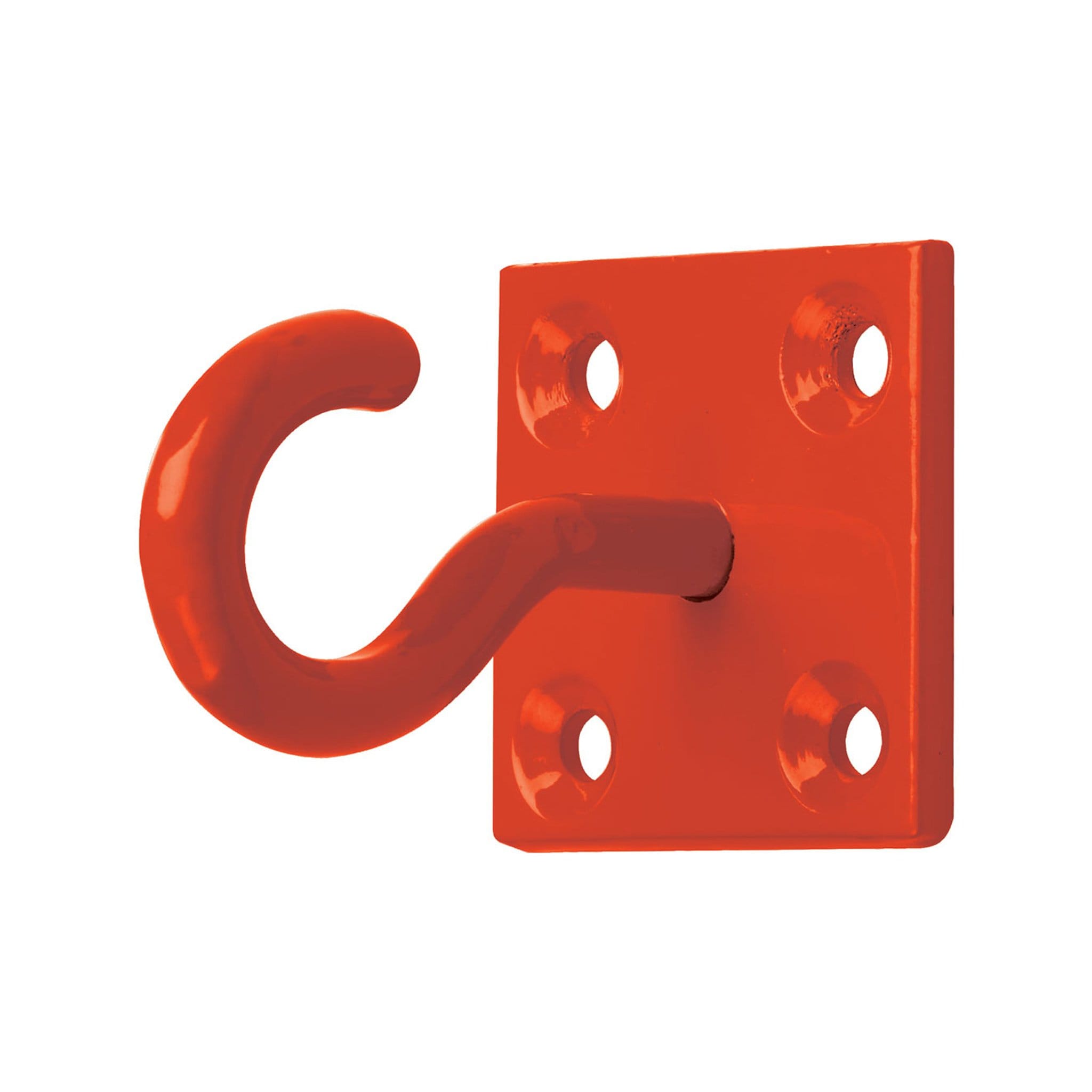 Perry Equestrian Chain Hook on Plate (2 Pack) - Red