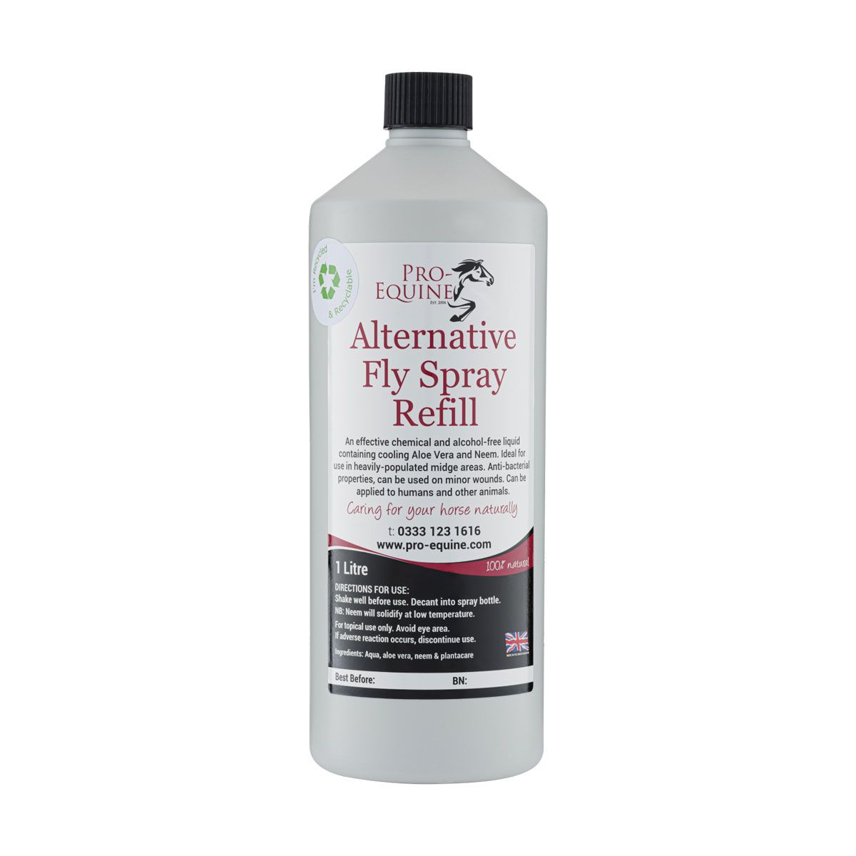 Pro-Equine Alternative Fly Spray - 1L Refill