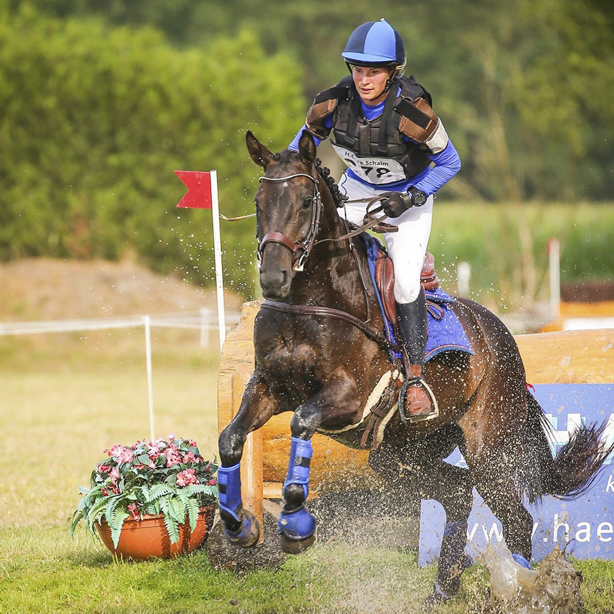 QHP Eldorado Technical Over Reach Boots Blue