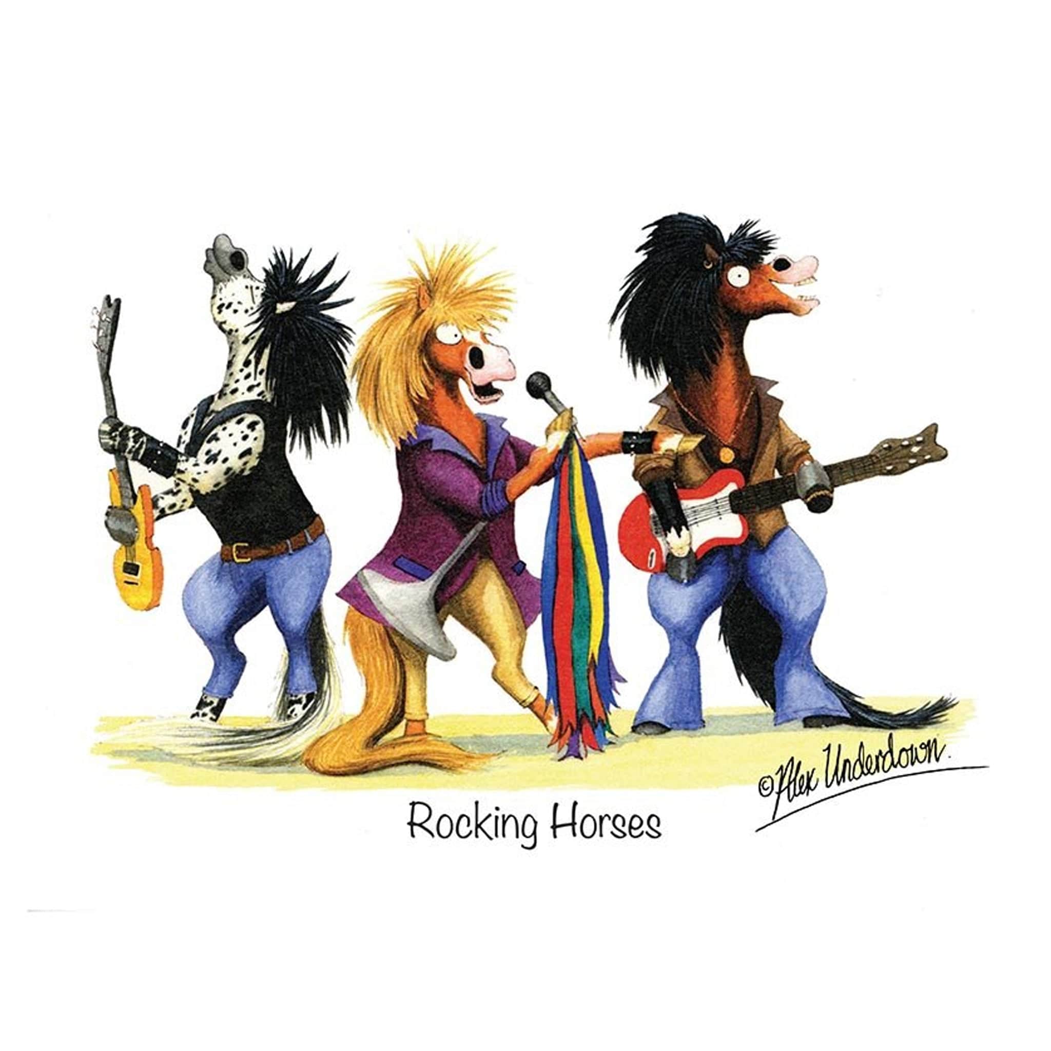    Rocking Horse Greeting Card ALUNROCKGC01