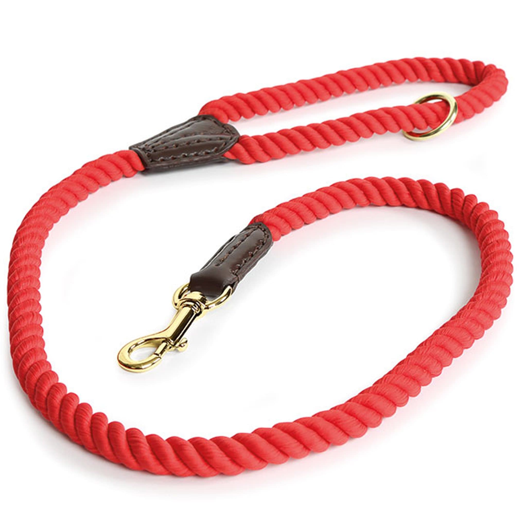 Shires Digby and Fox Rope Dog Lead - Red