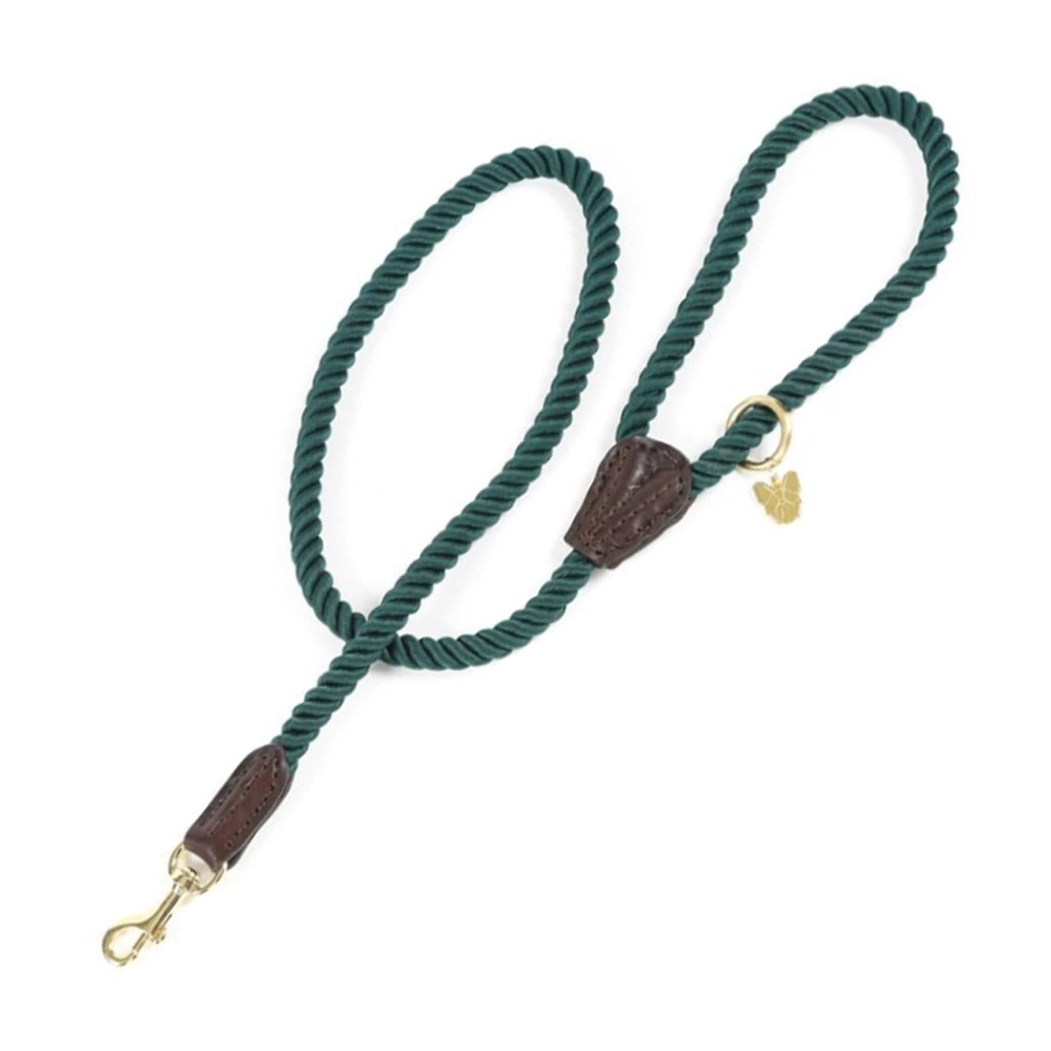 Shires Digby and Fox Rope Dog Lead - Green