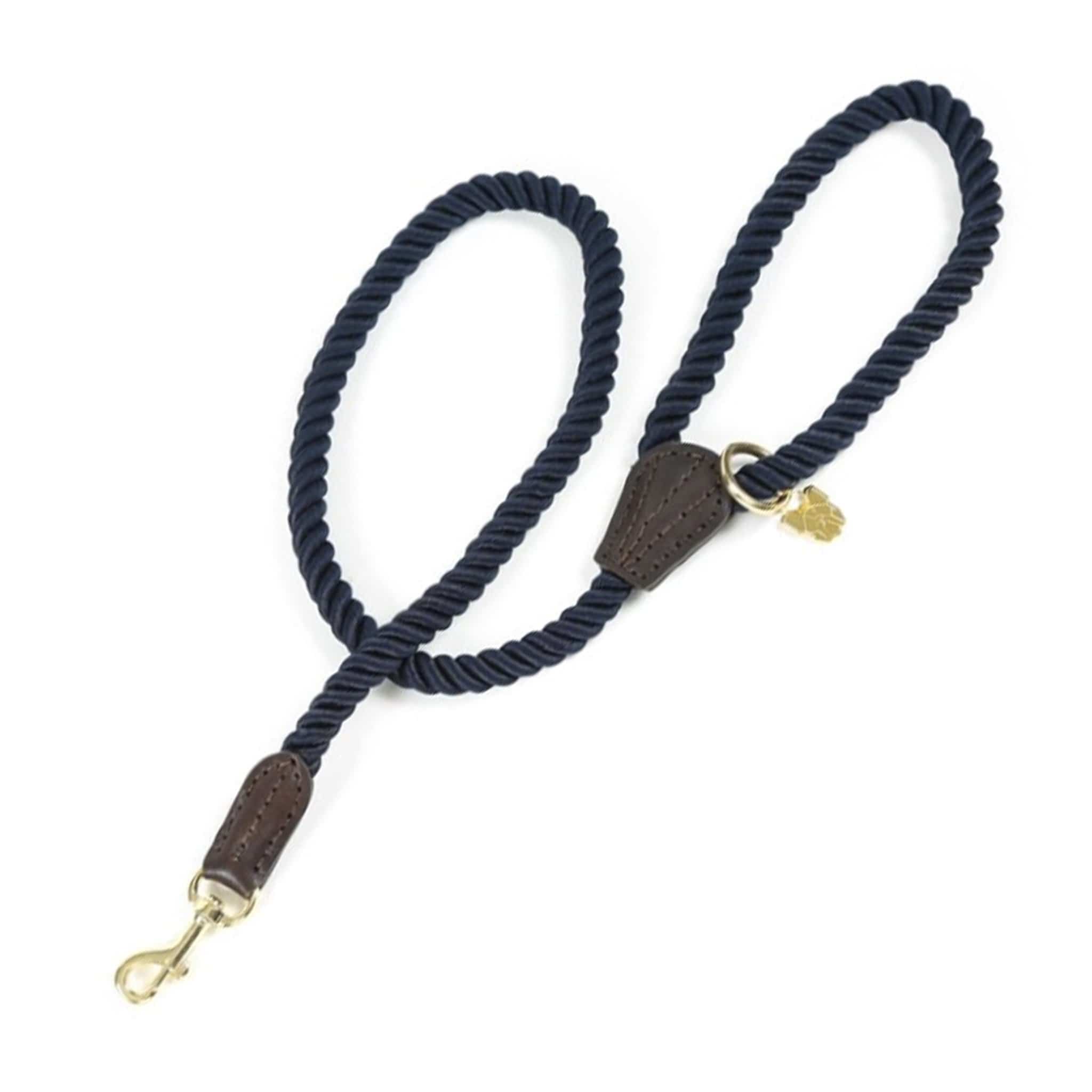 Shires Digby and Fox Rope Dog Lead - Navy