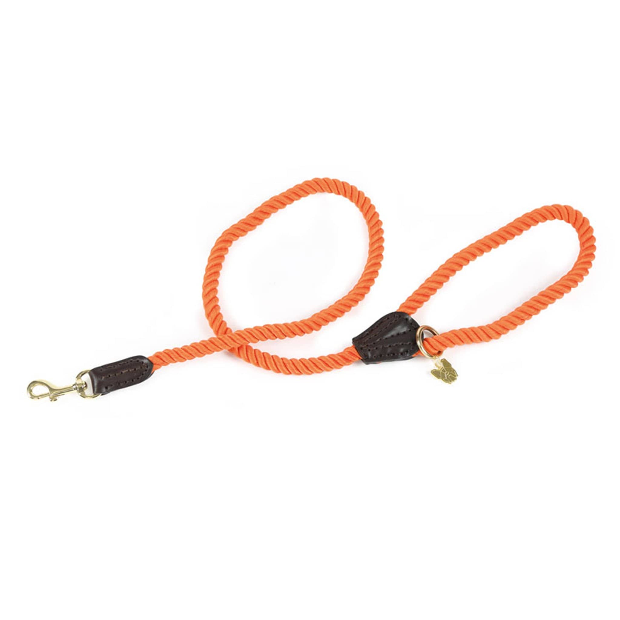 Shires Digby and Fox Rope Dog Lead - Orange