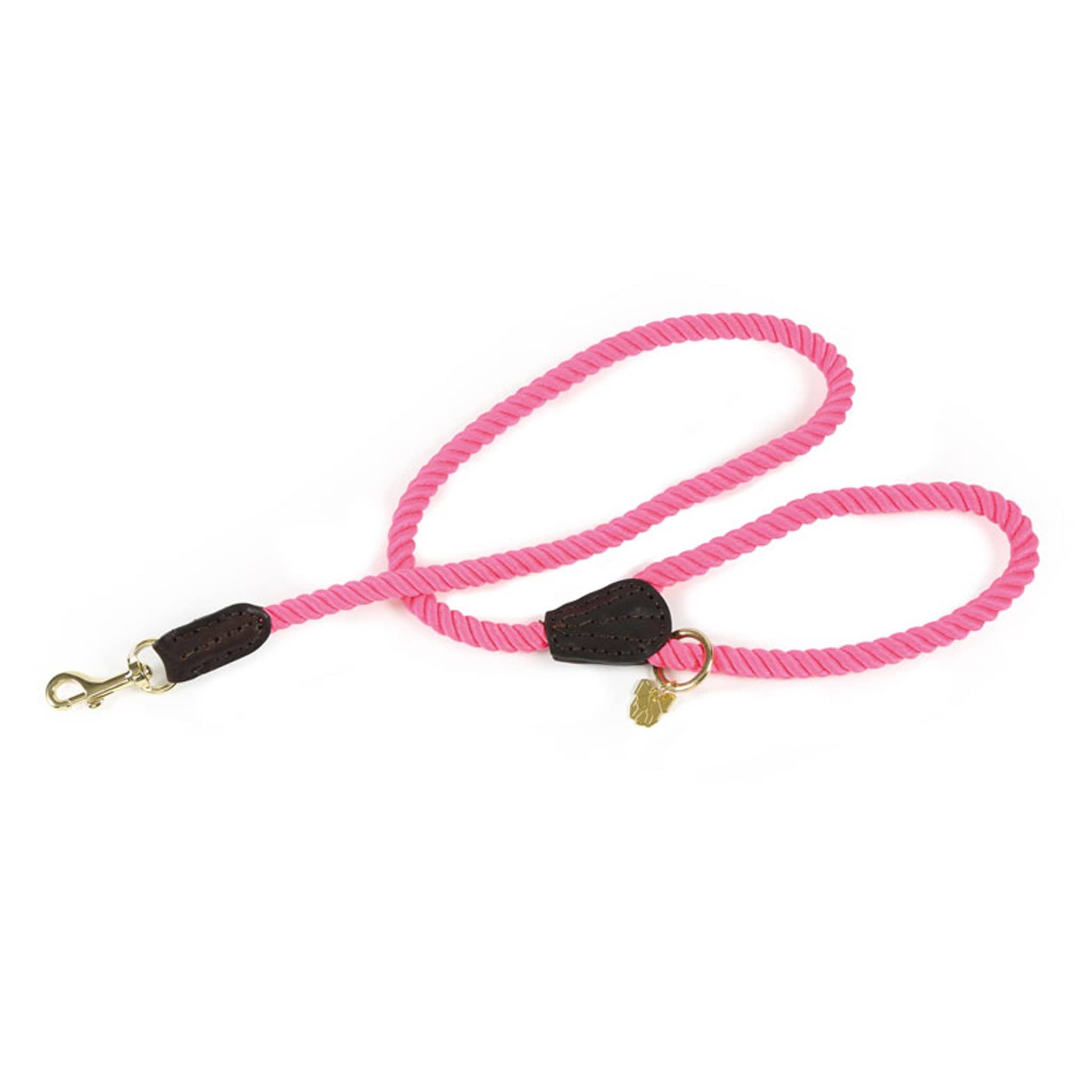 Shires Digby and Fox Rope Dog Lead - Pink