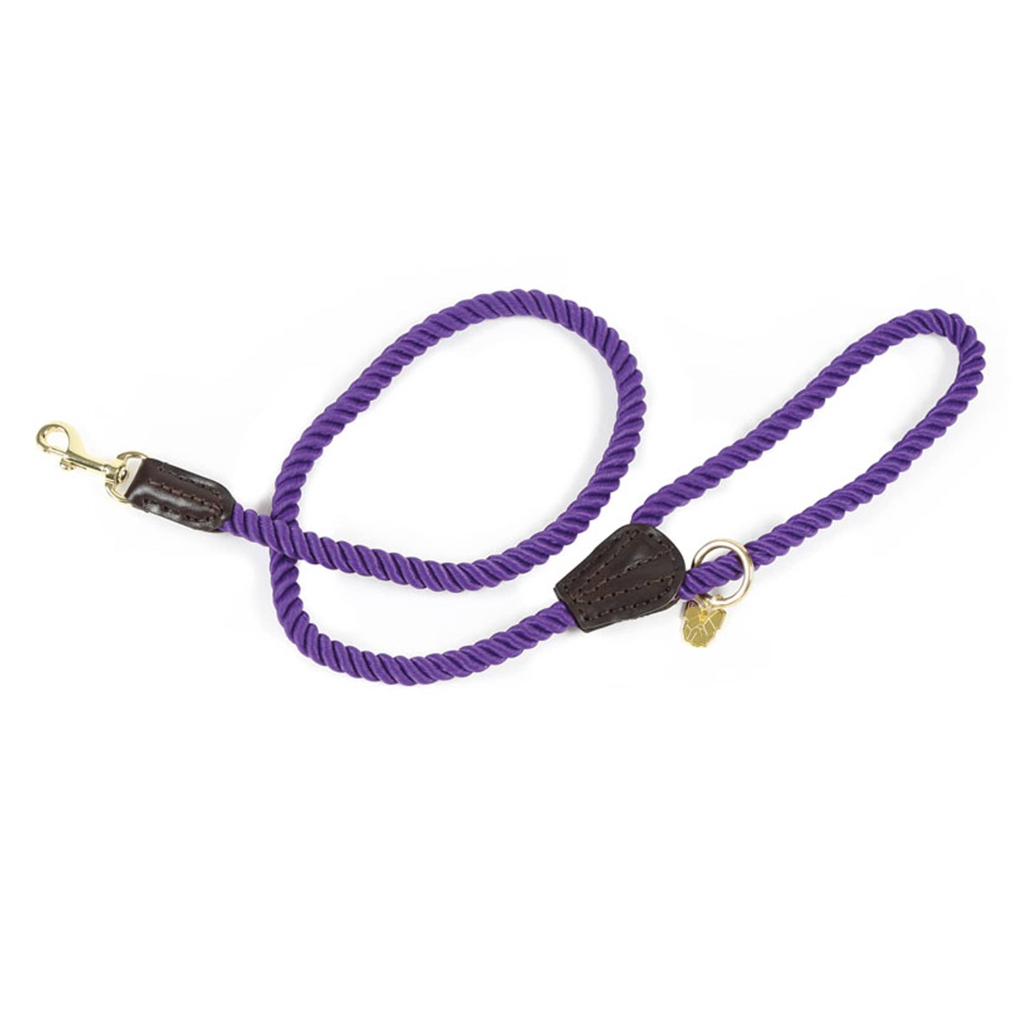 Shires Digby and Fox Rope Dog Lead - Purple