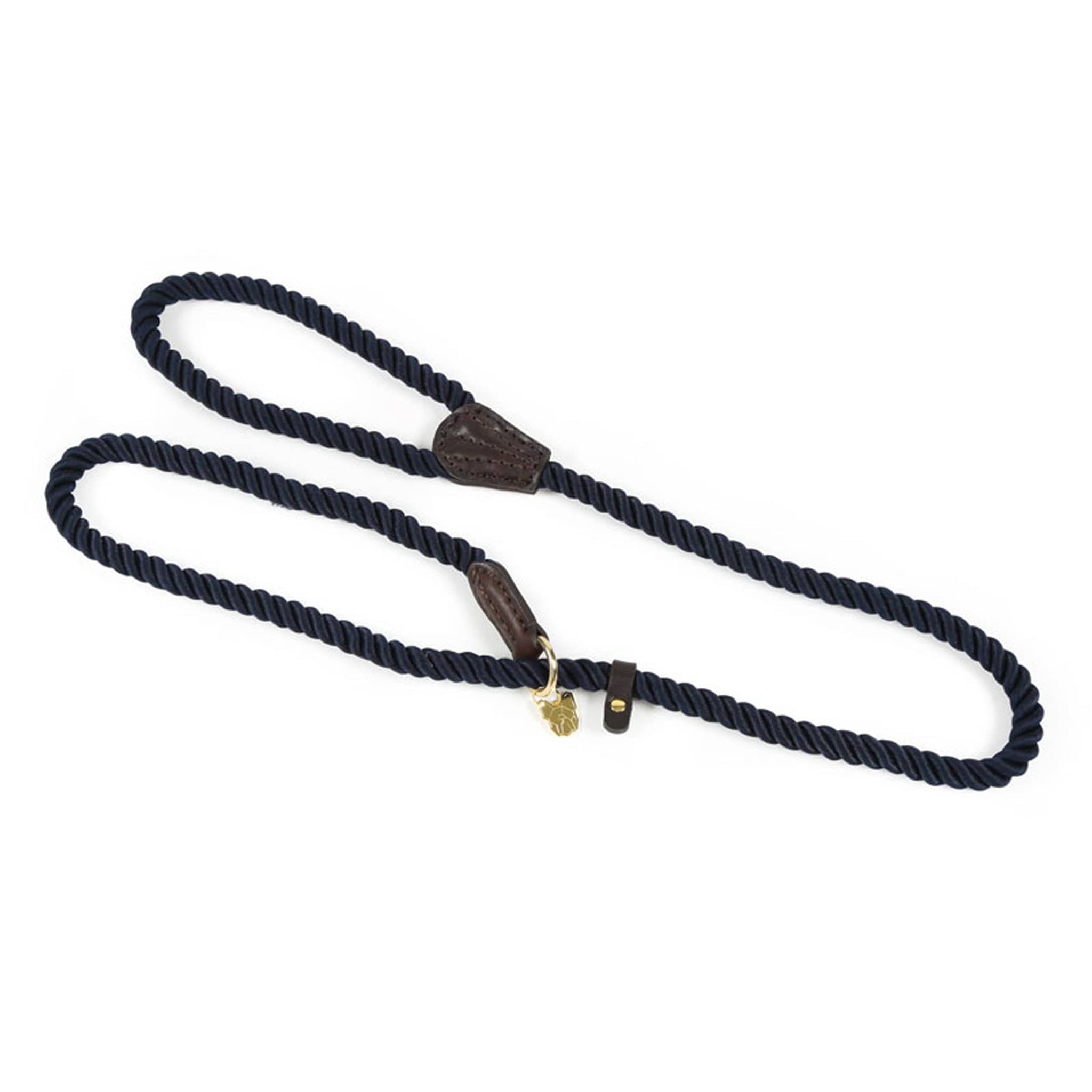 Shires Digby and Fox Rope Slip Dog Lead - Navy