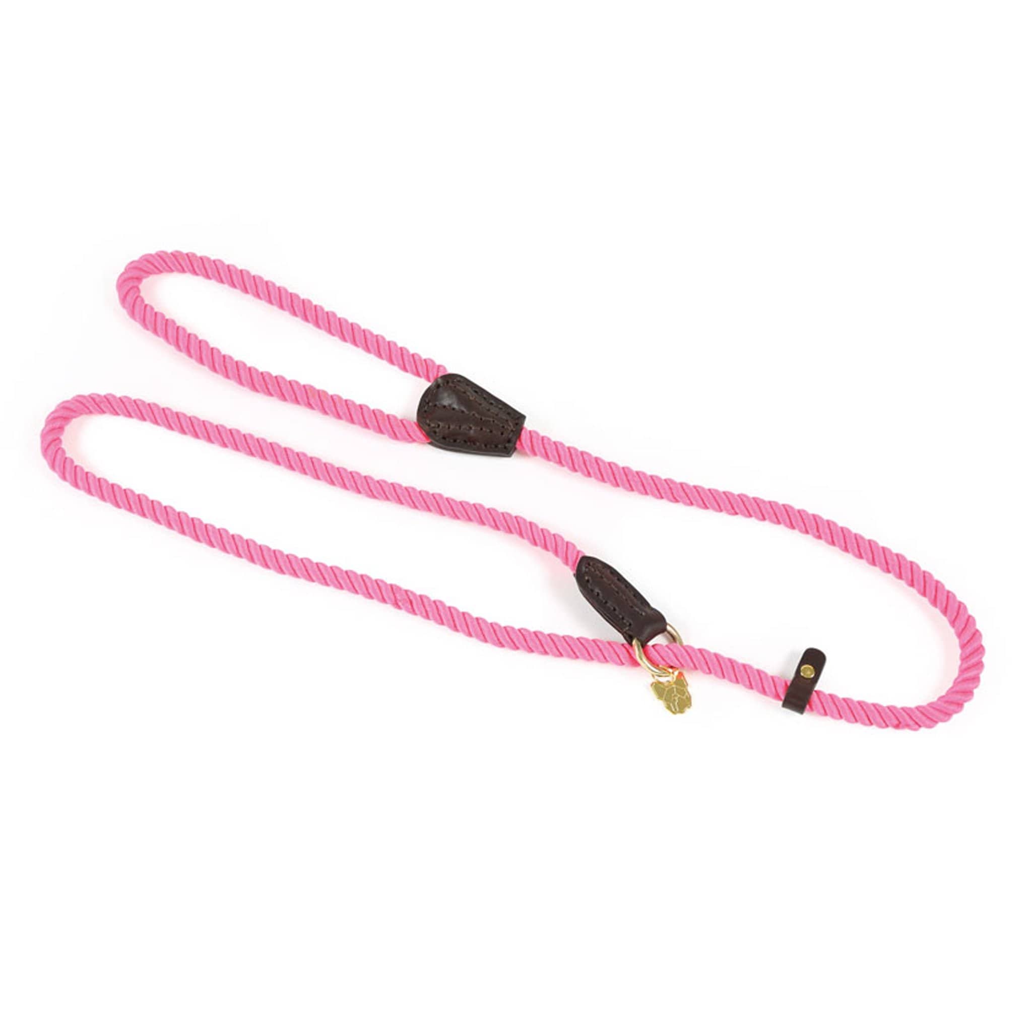 Shires Digby and Fox Rope Slip Dog Lead - Pink