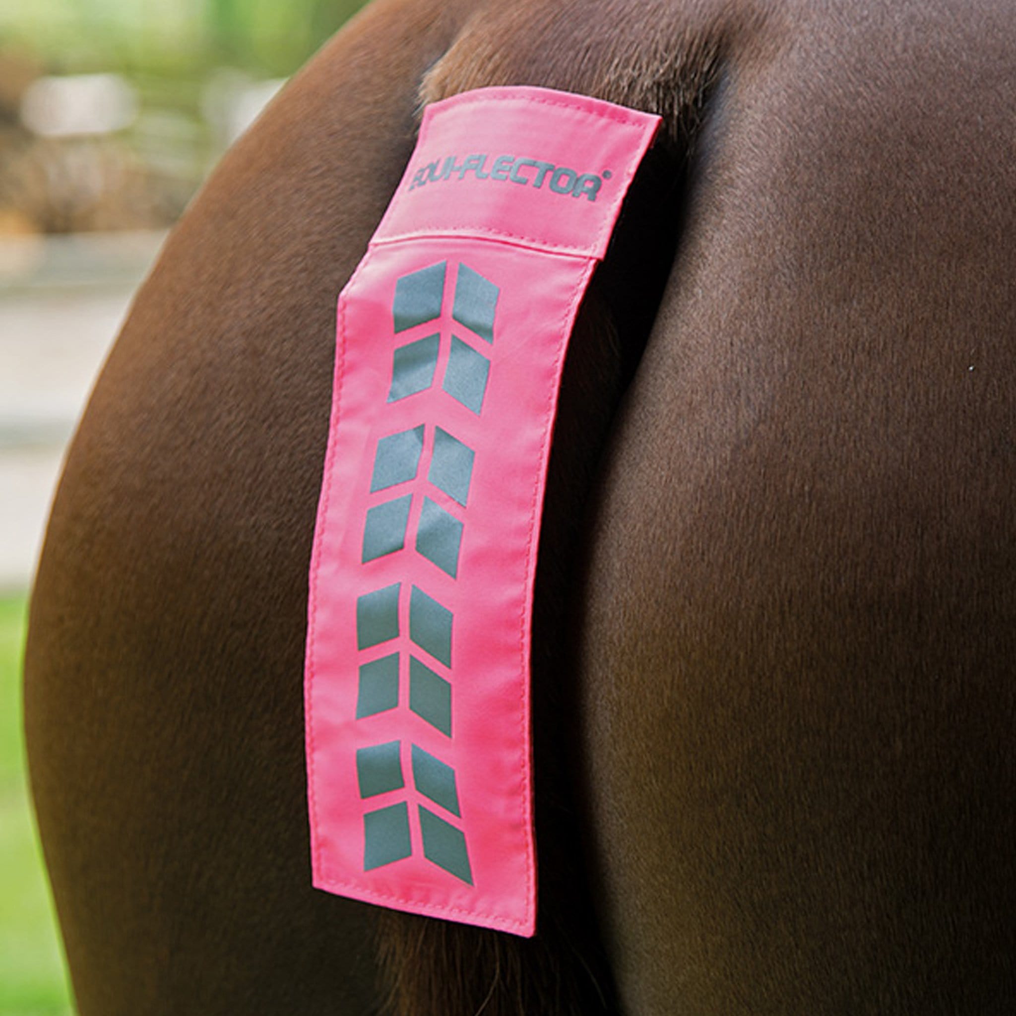 Equi-Flector Hi Viz Tail Strap - Pink